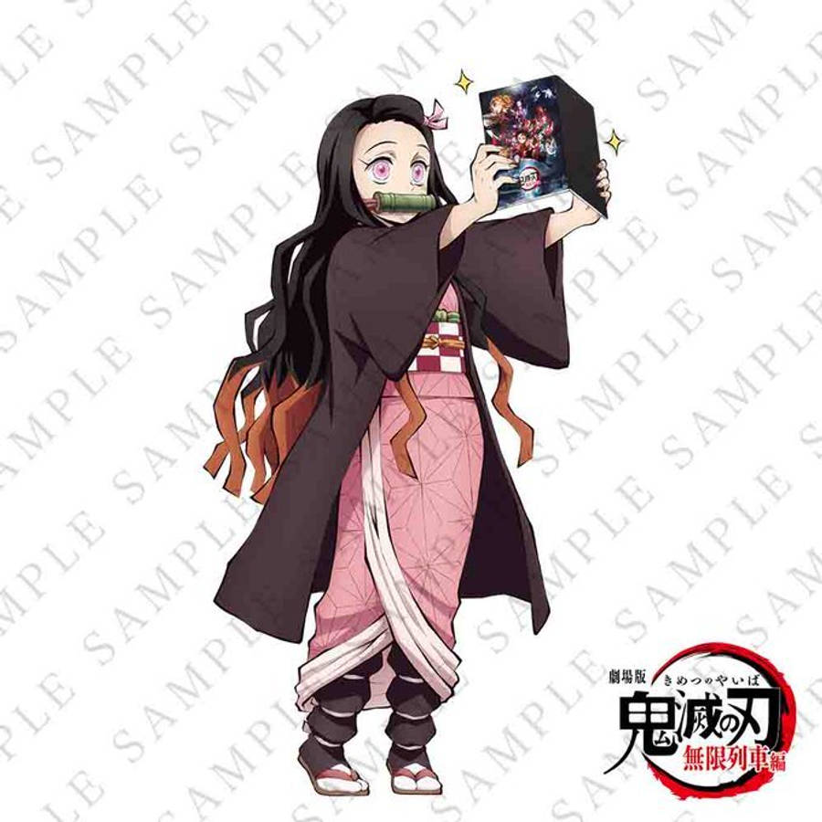 Aklatan ni Nezuko mula sa Demon Slayer Wallpaper