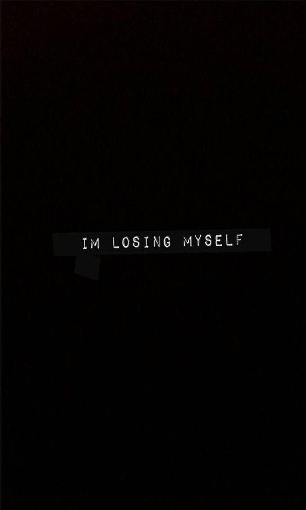 Ako'y Nawawala sa Sarili Aesthetic Black Quotes Wallpaper