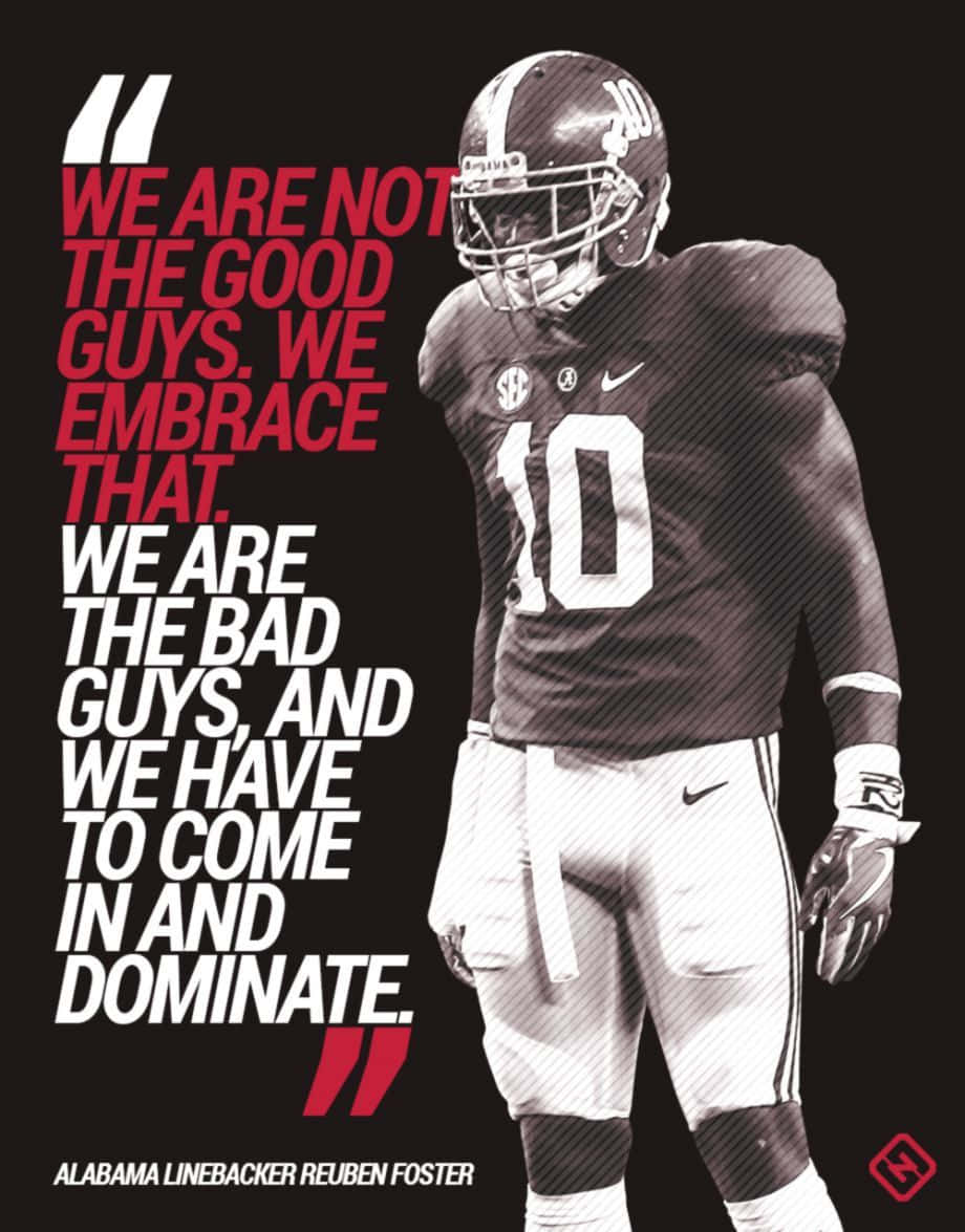 Alabama Football Team Handa nang Manalo Wallpaper