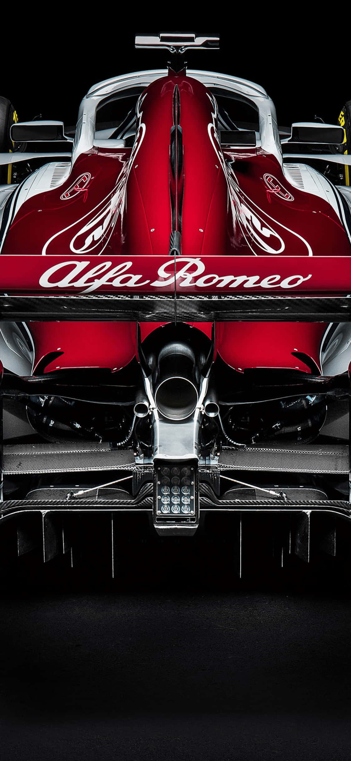 Alfa Romeo iPhone XS F1 2018 Background Wallpaper