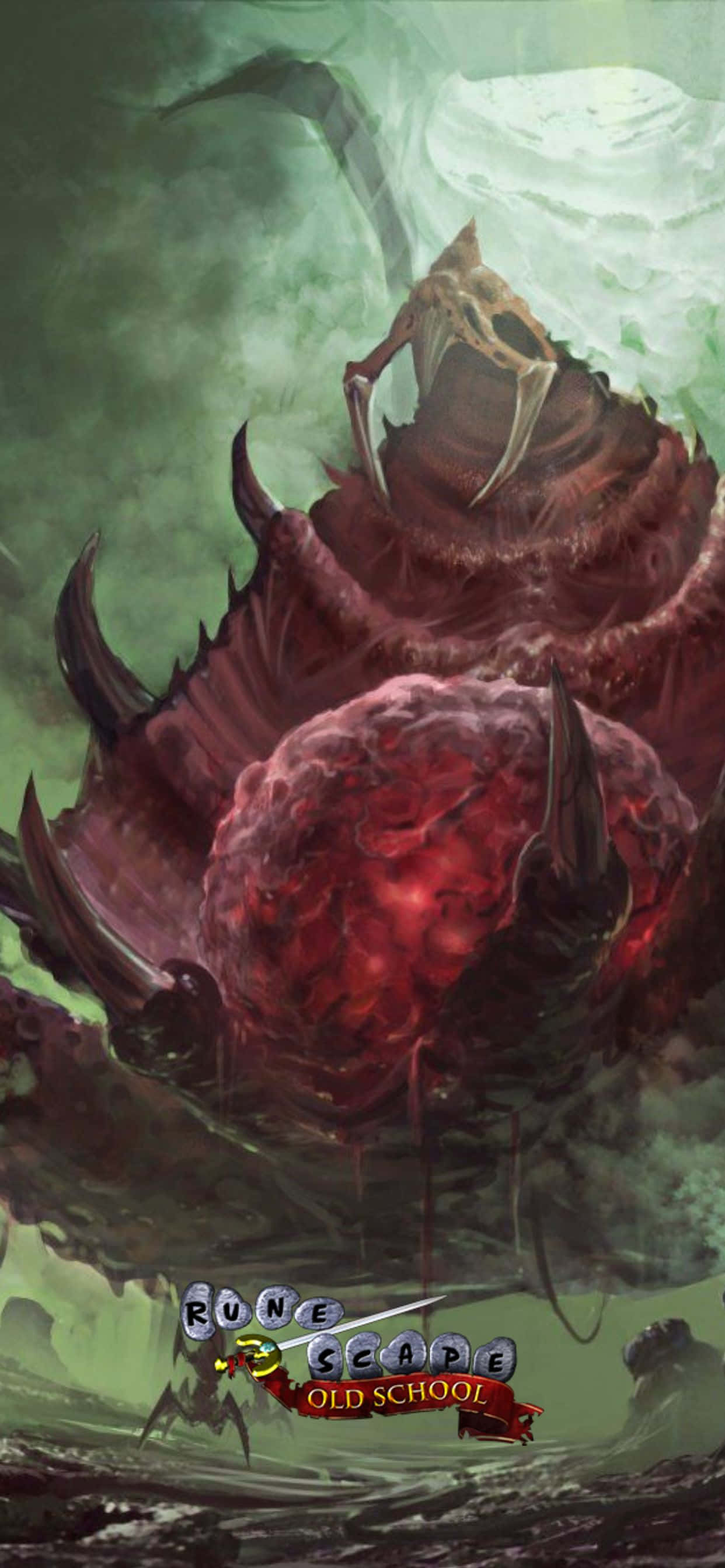 Alien Monster iPhone Xs Max Runescape Oldschool Background Wallpaper