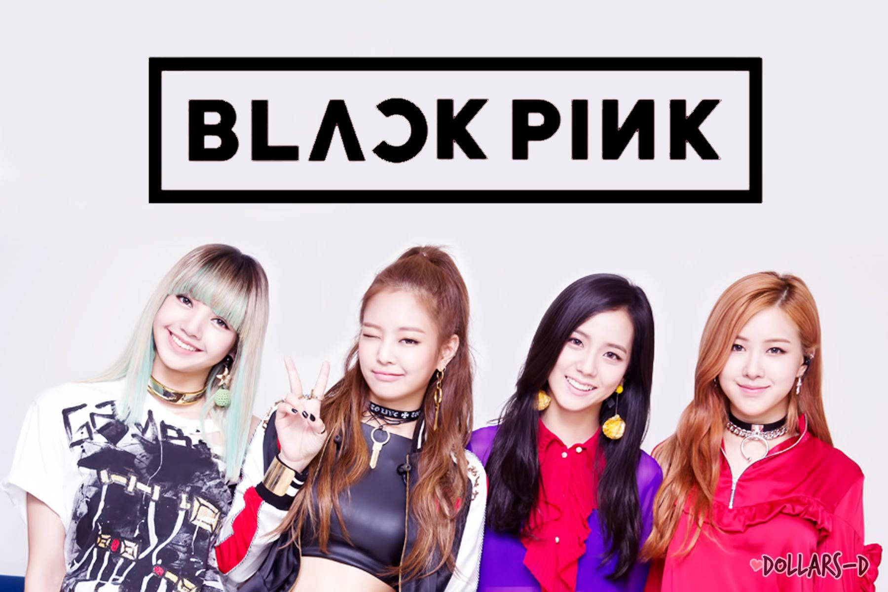 Lahat ng apat na miyembro ng K-Pop group na Blackpink, sina Jisoo, Jennie, Rosé at Lisa, mukhang chic at kumpiyansa. Wallpaper