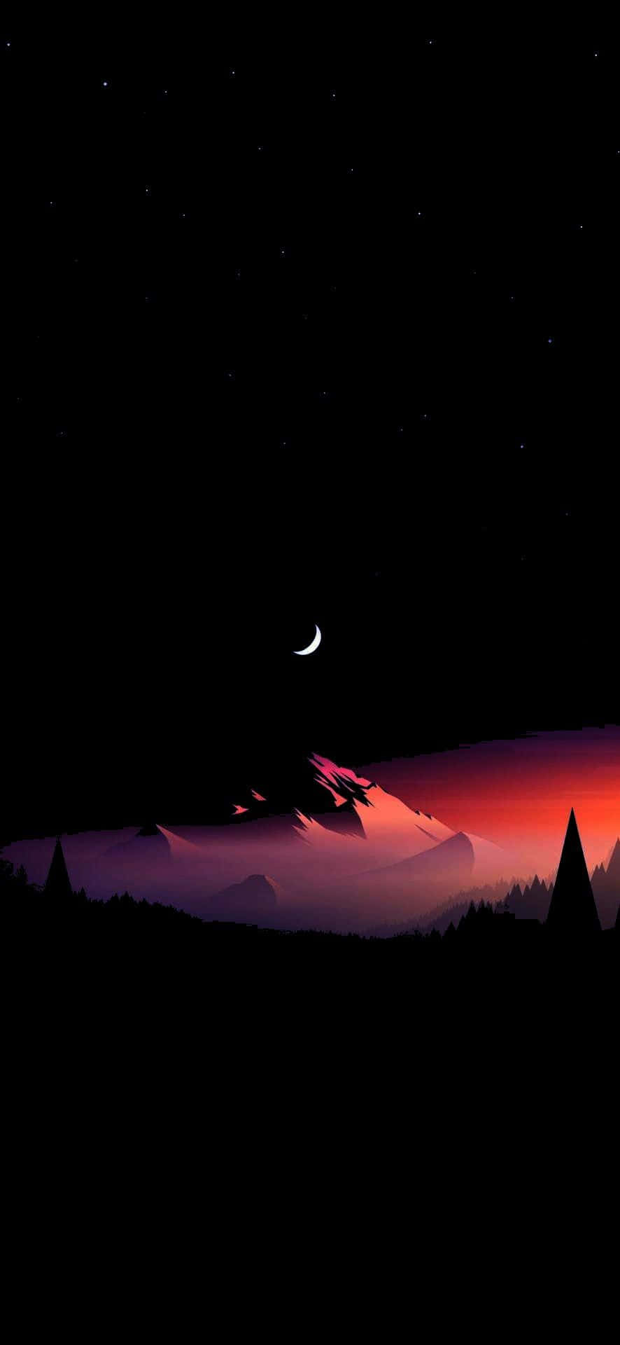 AMOLED S Tuktok ng Bundok Wallpaper