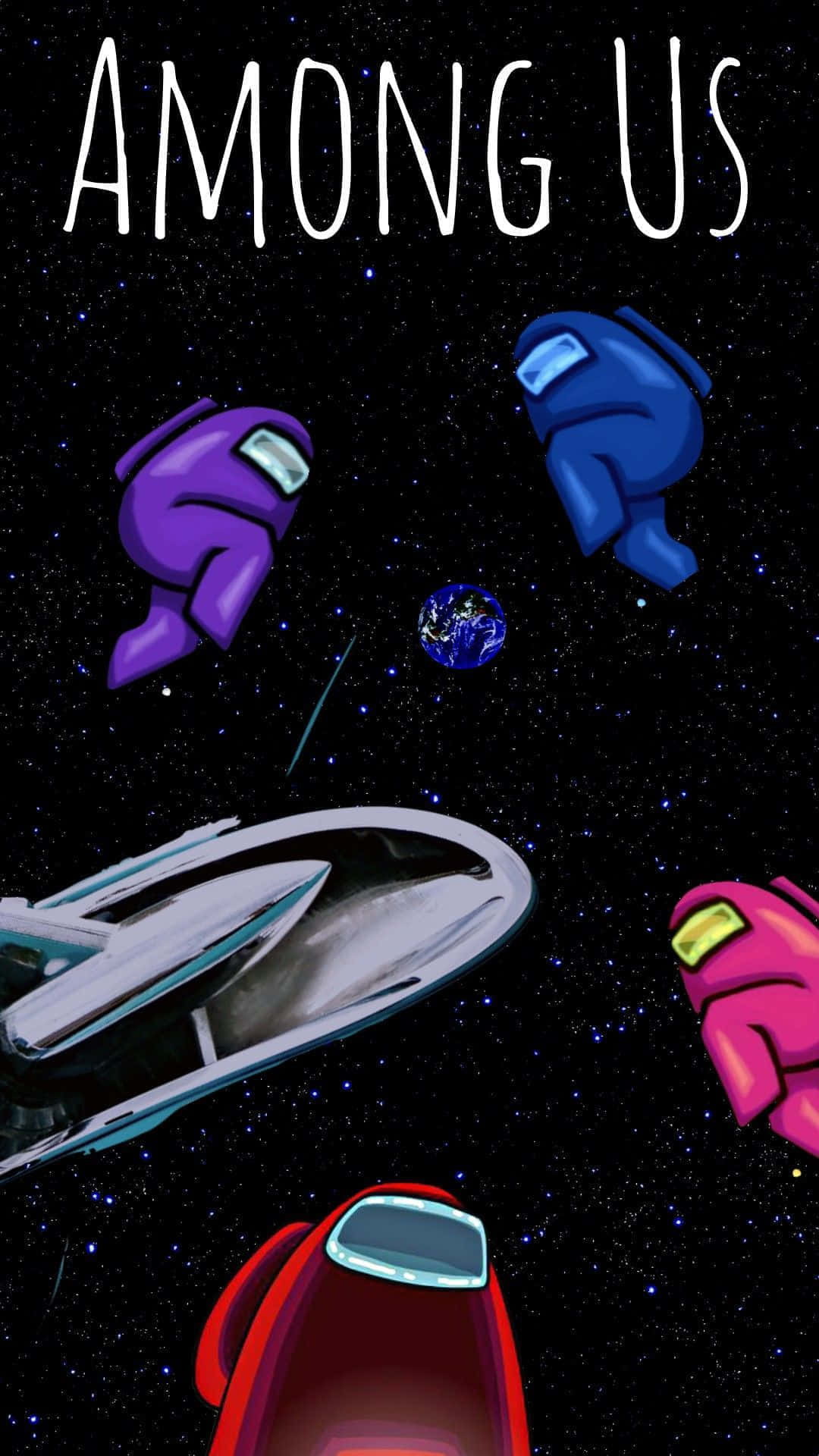 among US - isang spaceship na may spaceship Wallpaper