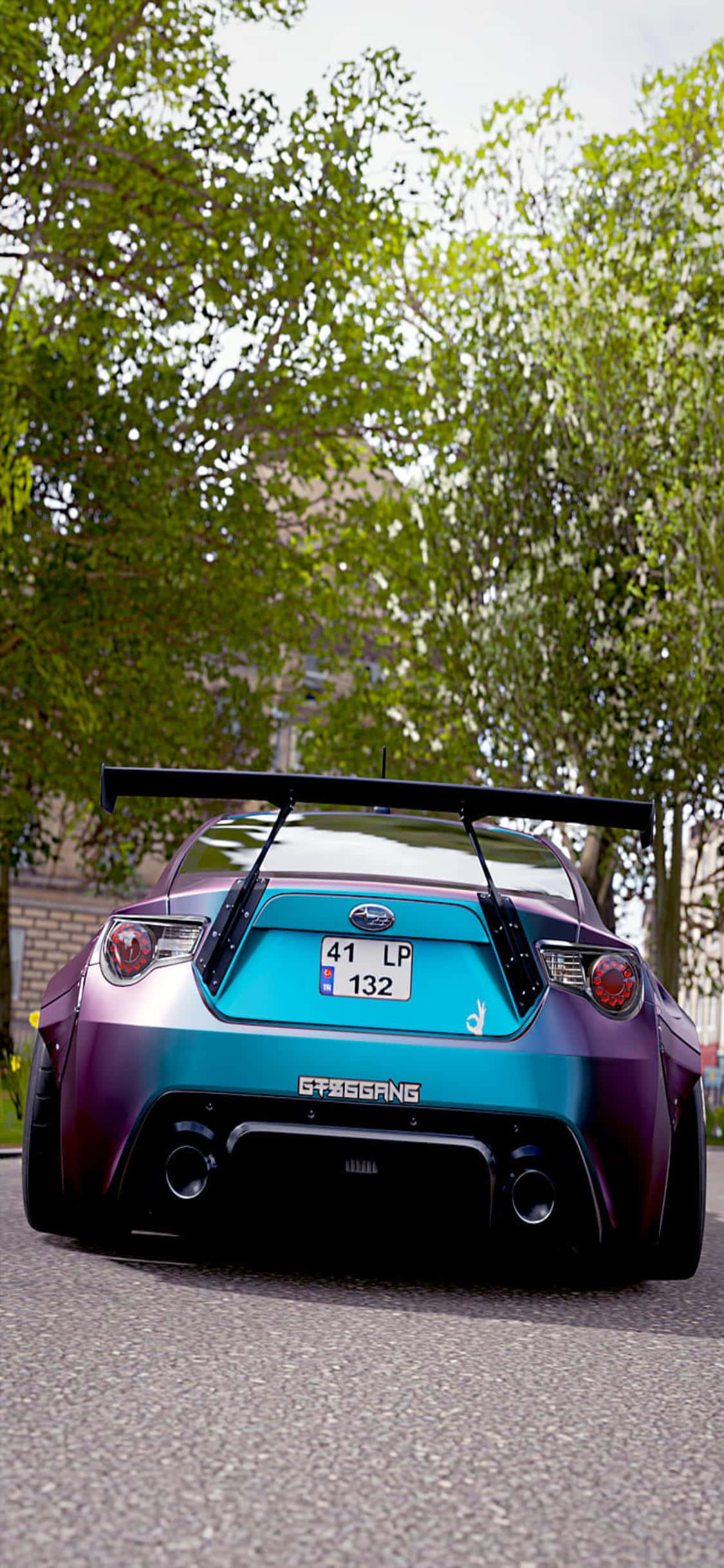 Isang karerang puno ng adrenaline ang naghihintay sa screen ng iPhone XS - Forza Horizon 4. Wallpaper
