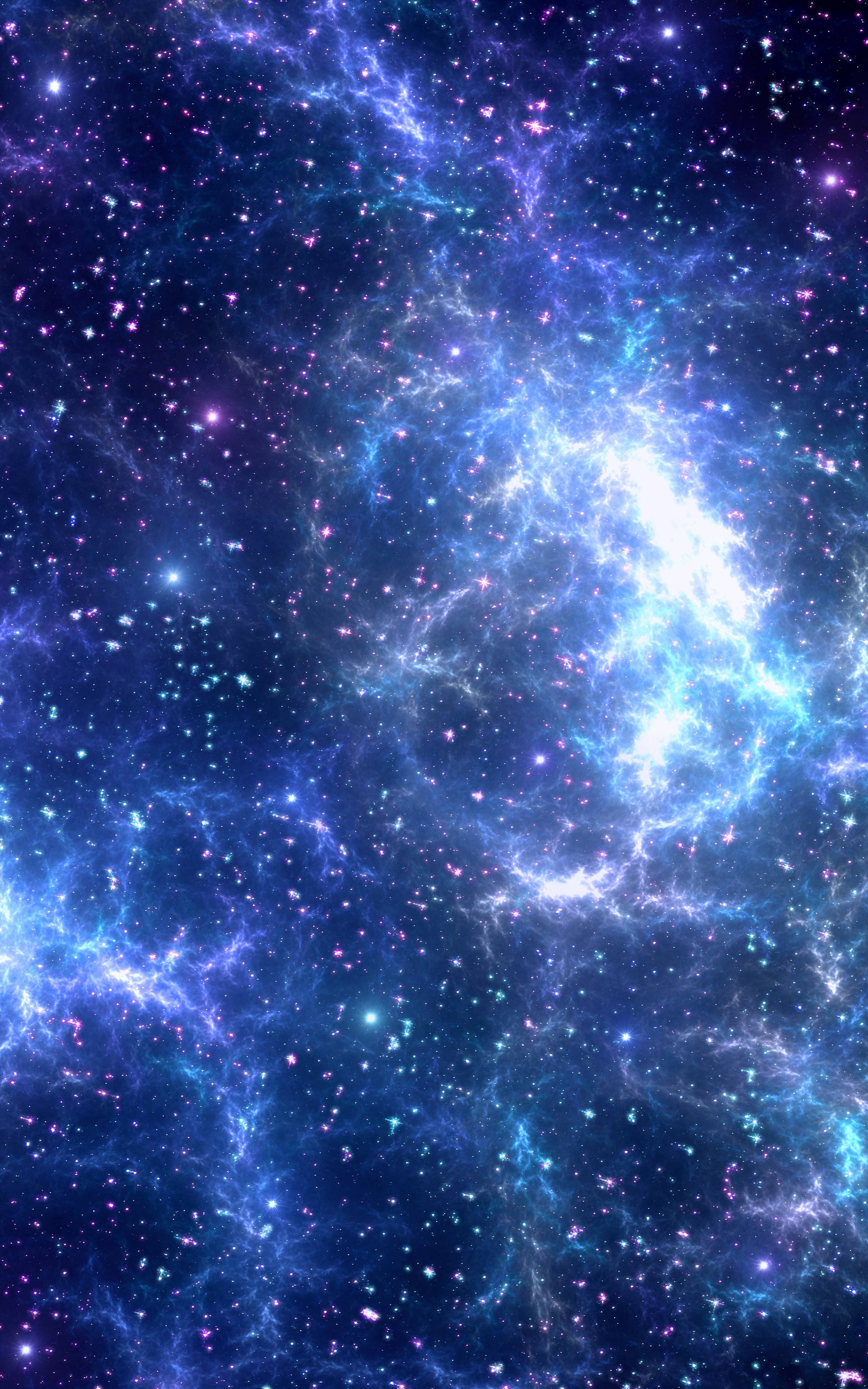 Isang alluring view ng isang light blue galaxy Wallpaper
