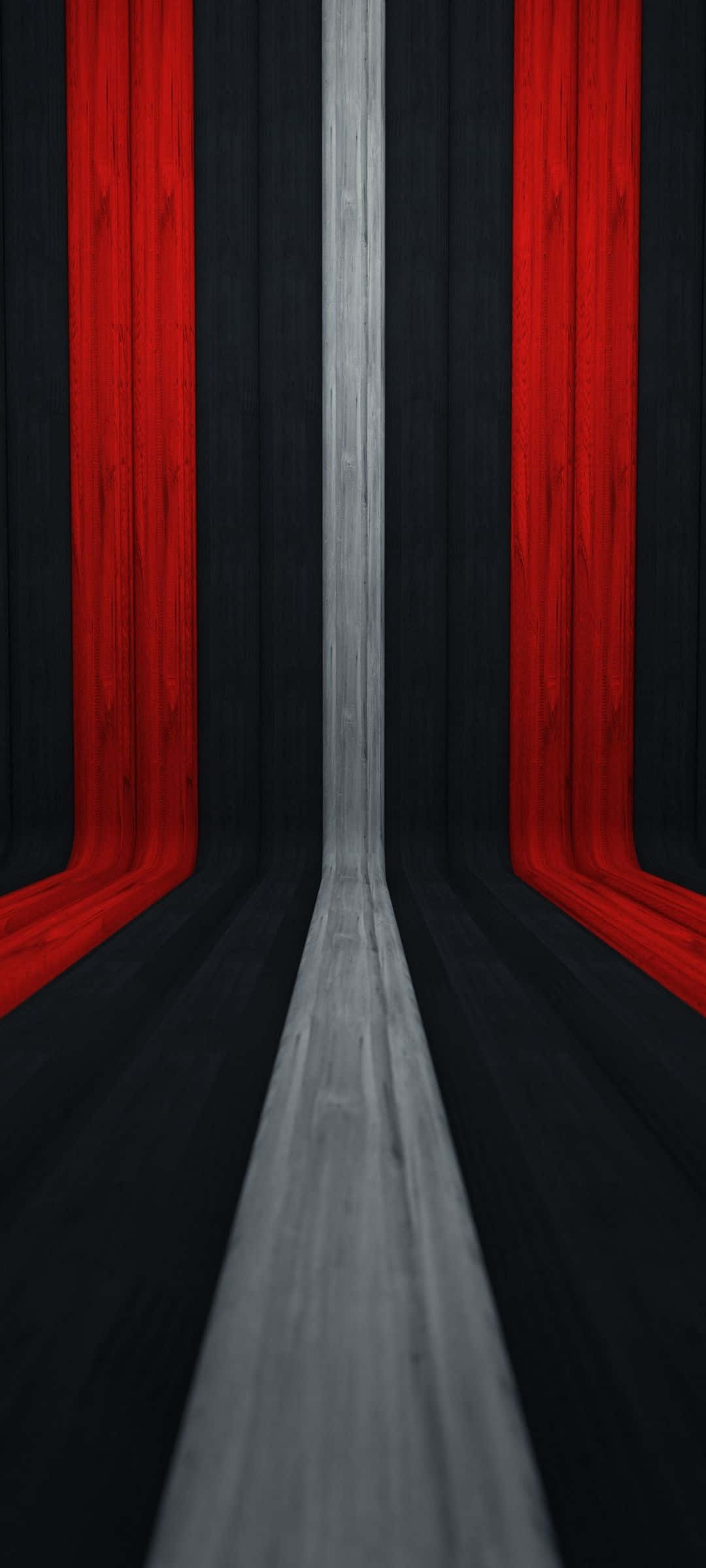 Isang kapansin-pansing na pulang, puti at itim na abstrak na disenyo. Wallpaper