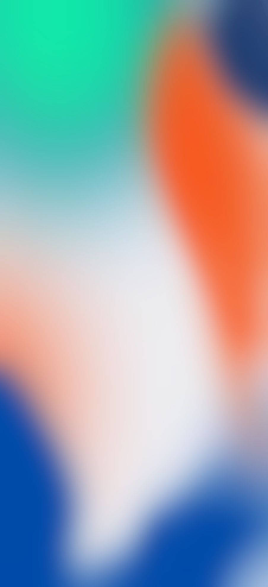 isang orange, asul, at puting malabong background Wallpaper