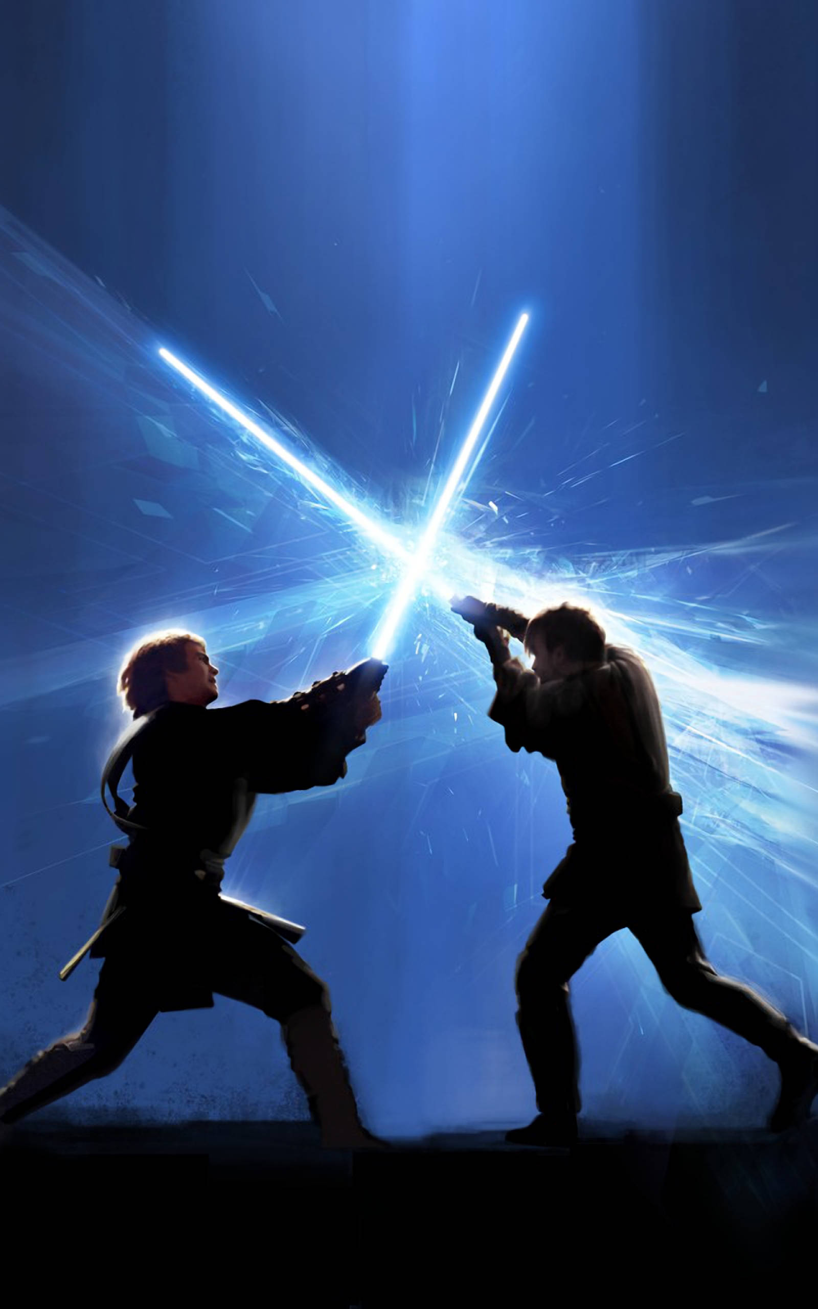 Anakin Vs Obi-Wan Star Wars Tablet Wallpaper