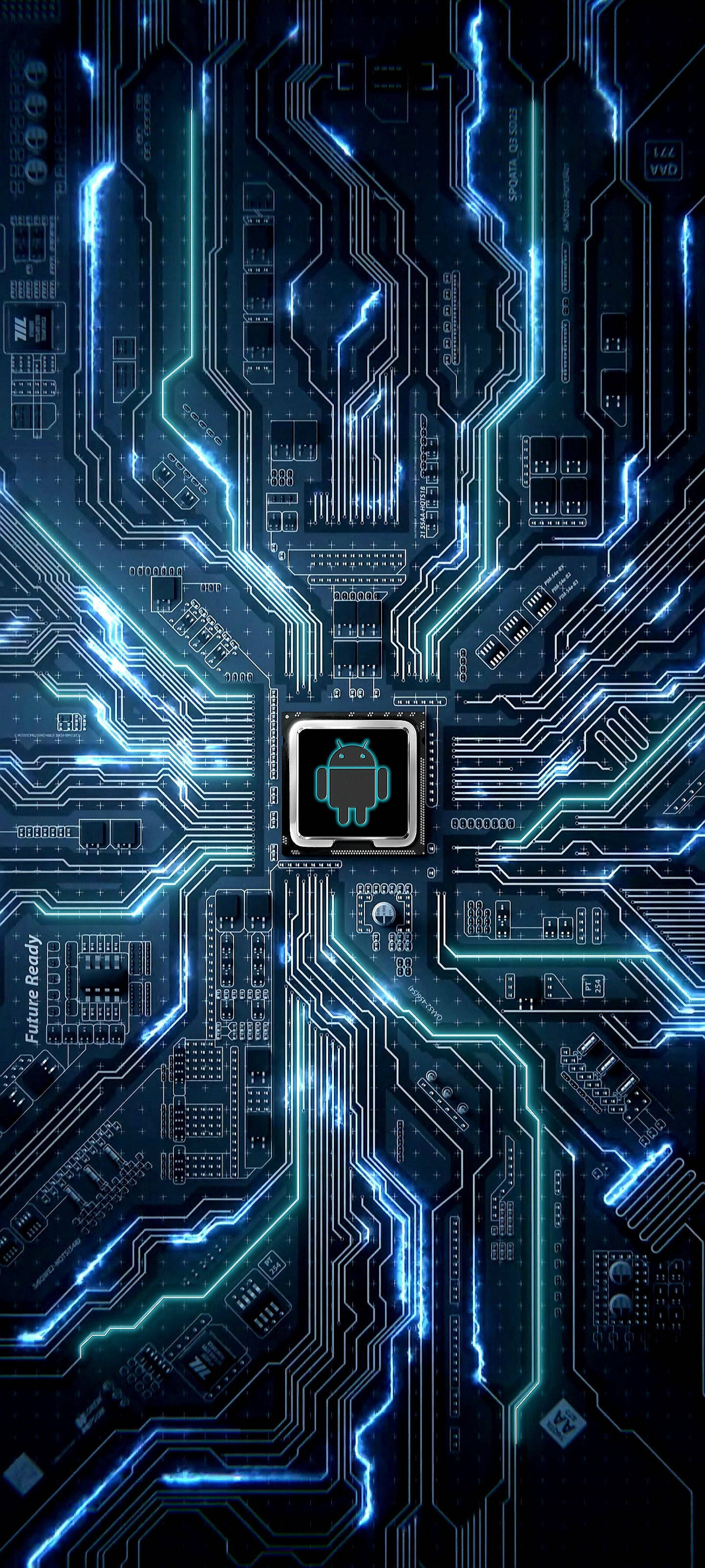 Android Circuit Art Para sa Samsung S20 FE Wallpaper