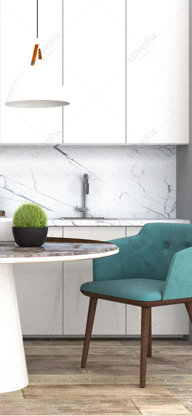 Android White Theme Kitchen Background Design Wallpaper
