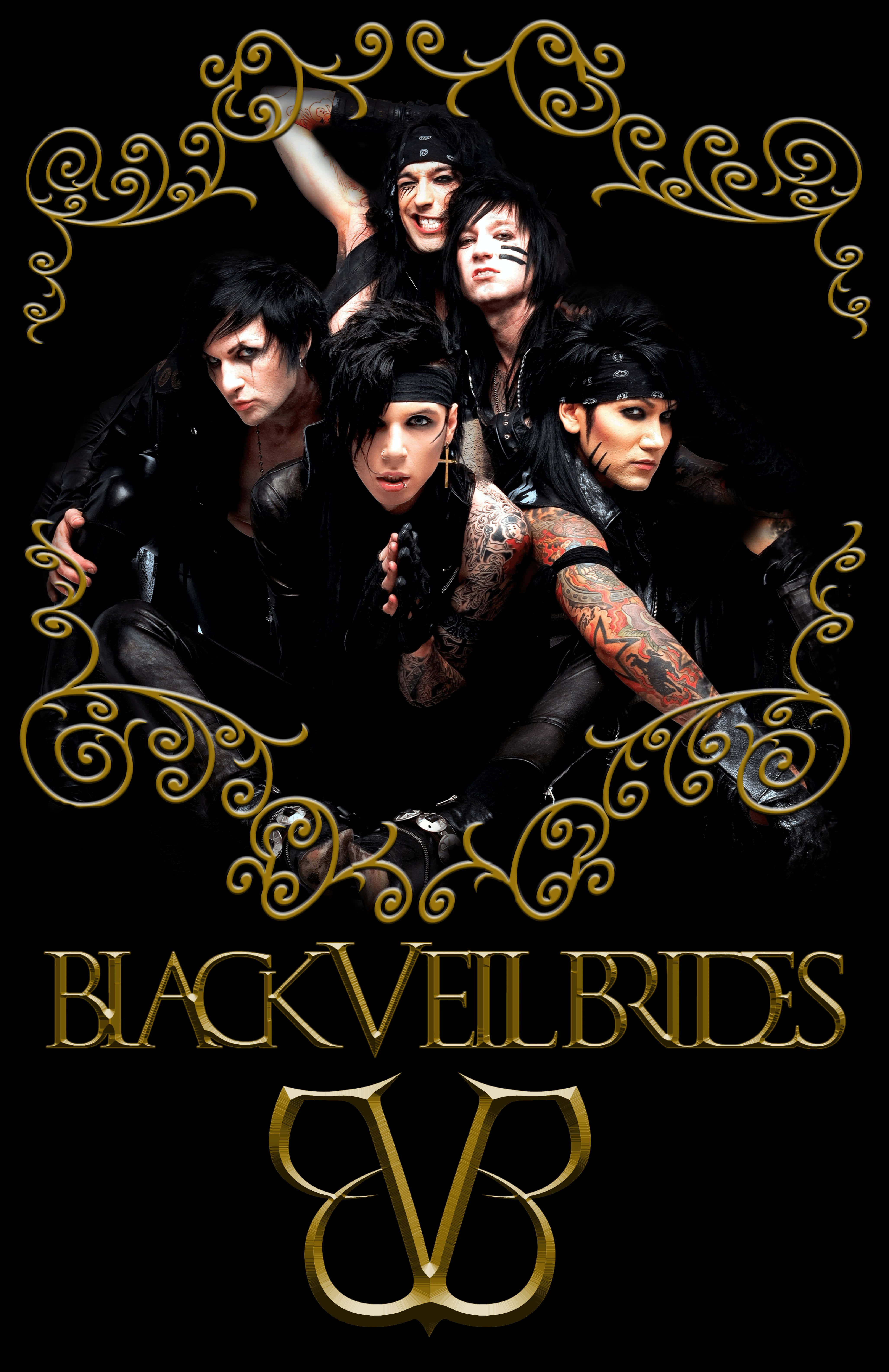 Andy Biersack mula sa Black Veil Brides Wallpaper
