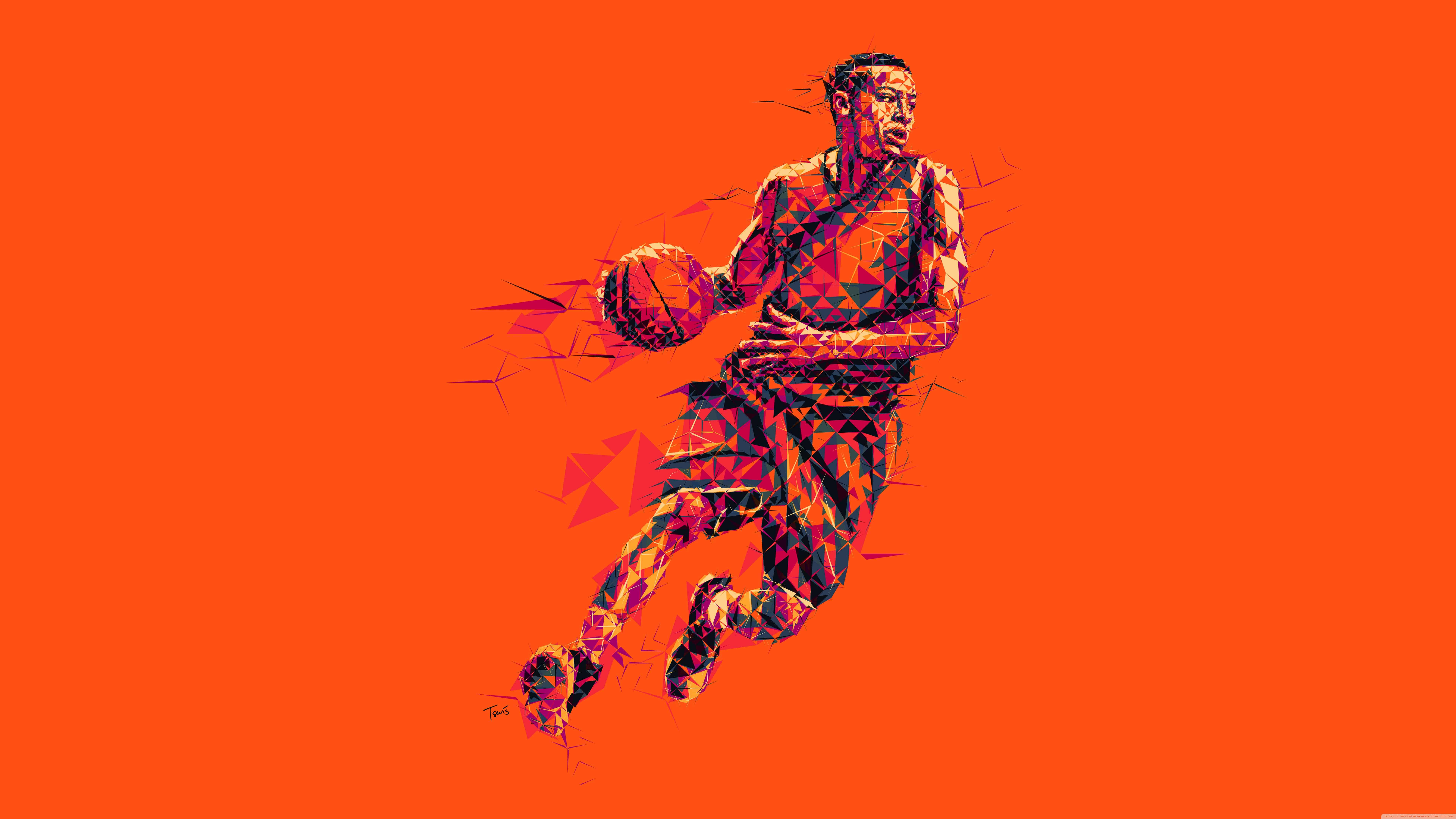 Ang 4K Basketball ay ang Perpektong Paraan para Maging Aktibo Wallpaper