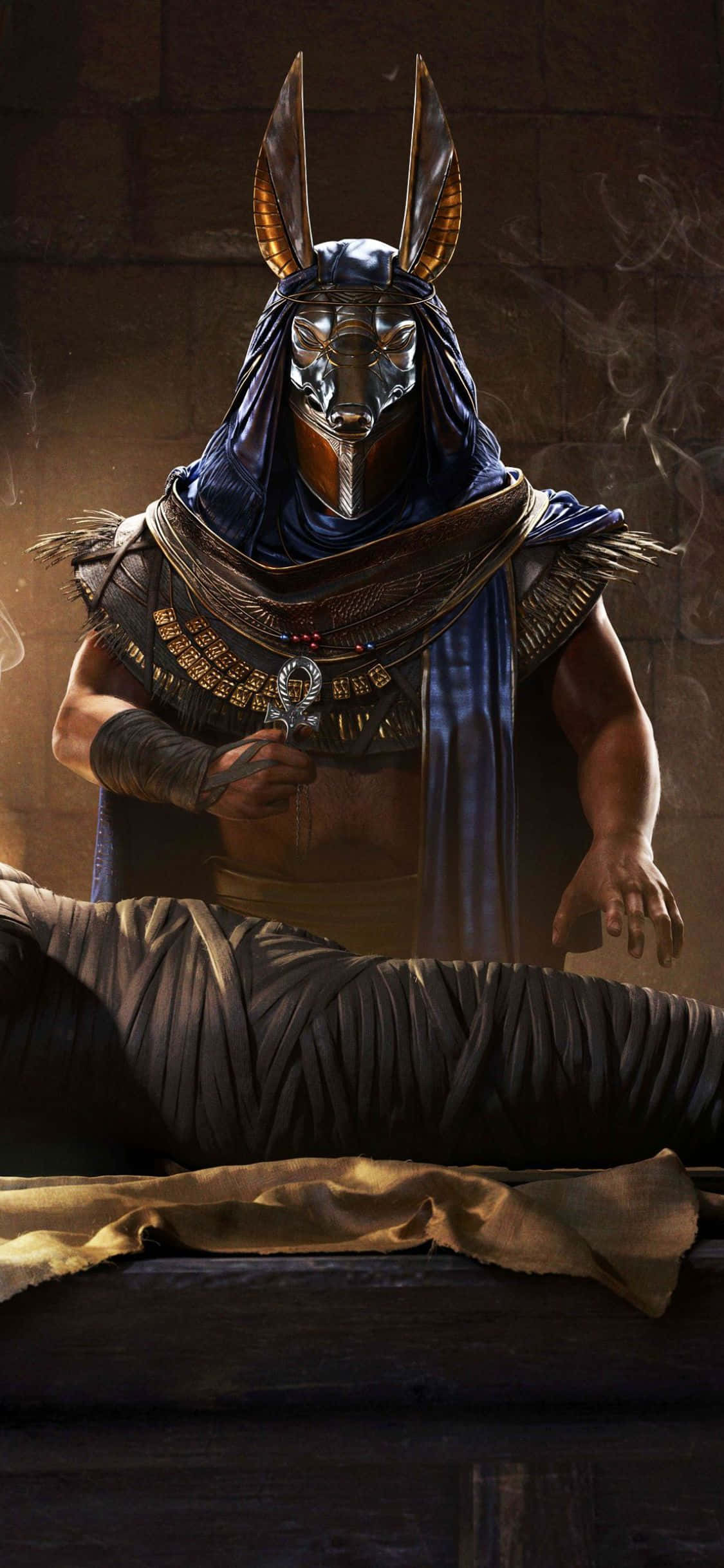 Ang adbentura at aksyon ay naghihintay gamit ang iPhone X at Assassin's Creed Origins. Wallpaper