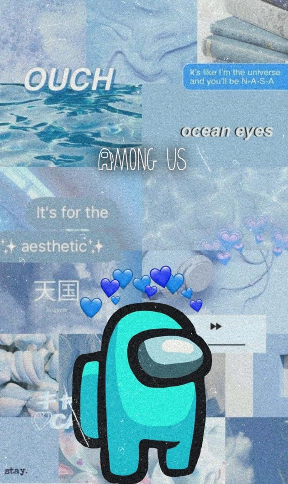 Ang Aesthetic na Crew ng Among US Wallpaper
