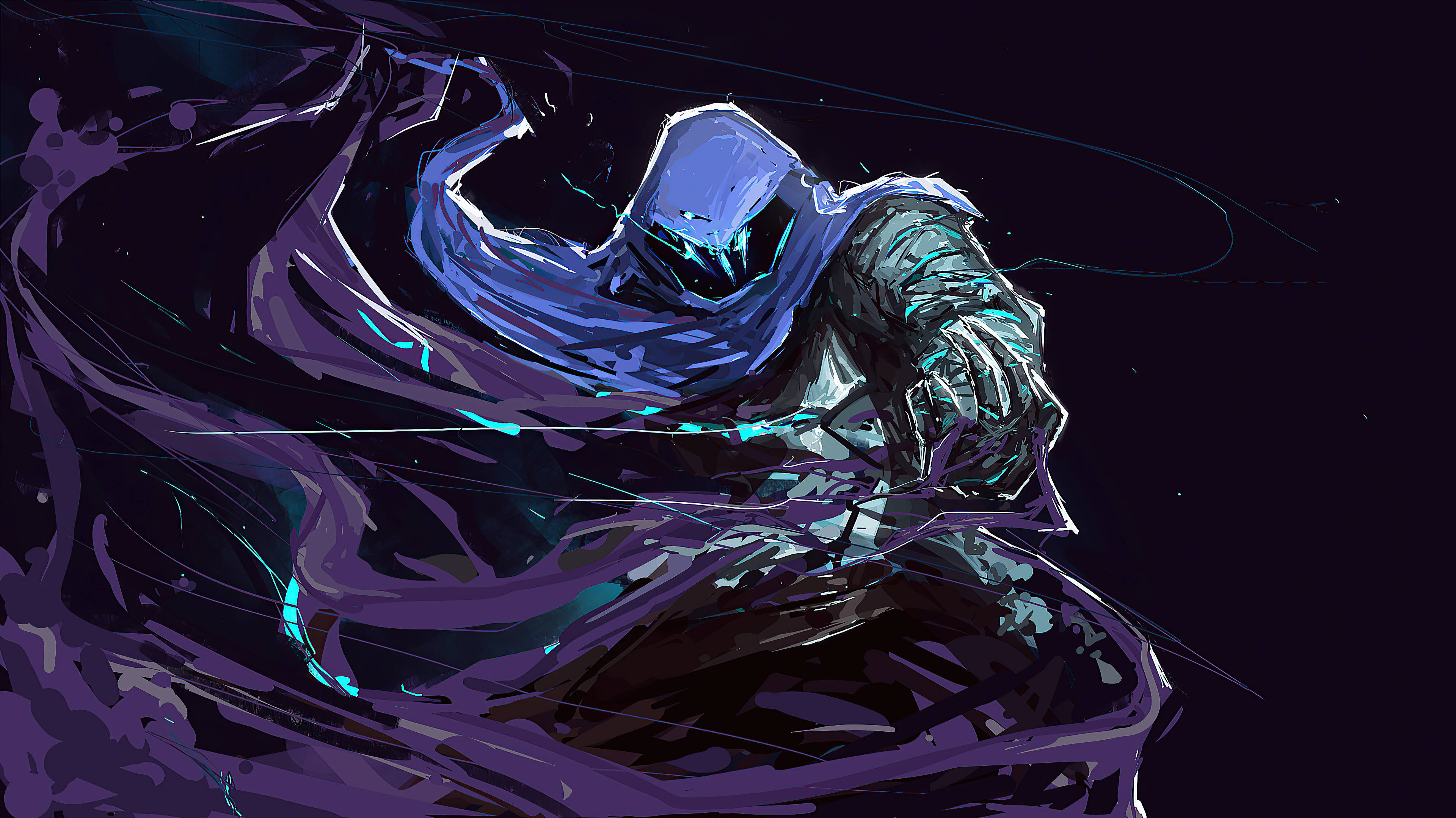Ang Anino ng Dark Omen ay Sumusubaybay sa Valorant Wallpaper