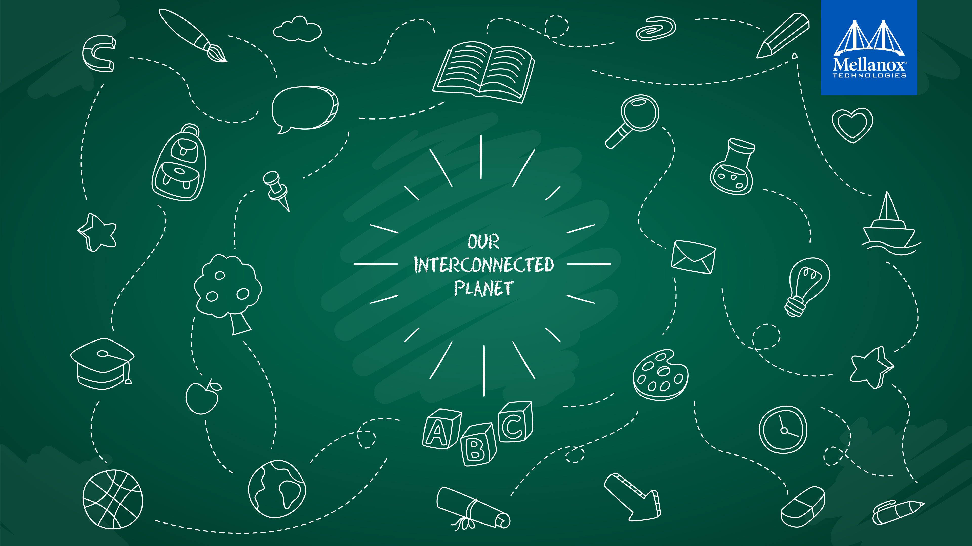 Ang Ating Interconnected Planet School Illustration Wallpaper