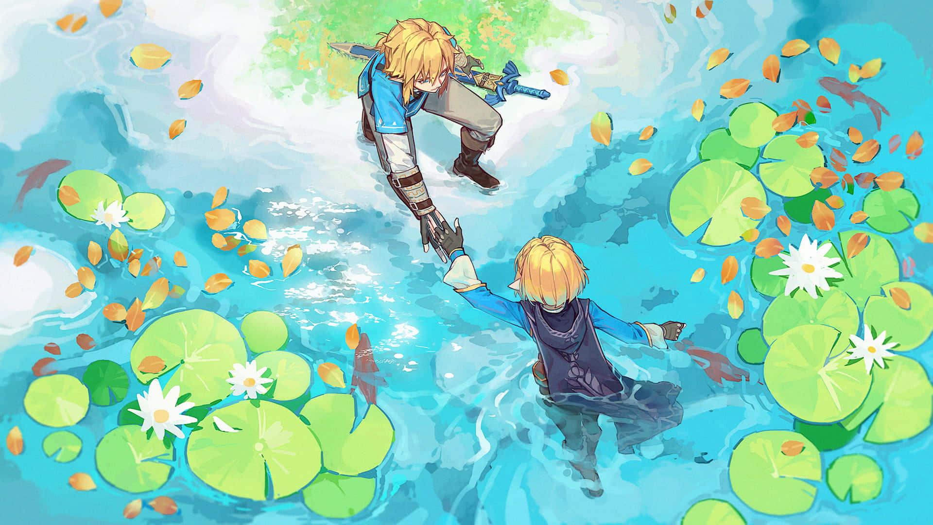 “Ang Bayani ng Hangin, si Link, sa Kanyang mga Pakikipagsapalaran sa The Legend of Zelda.” Wallpaper