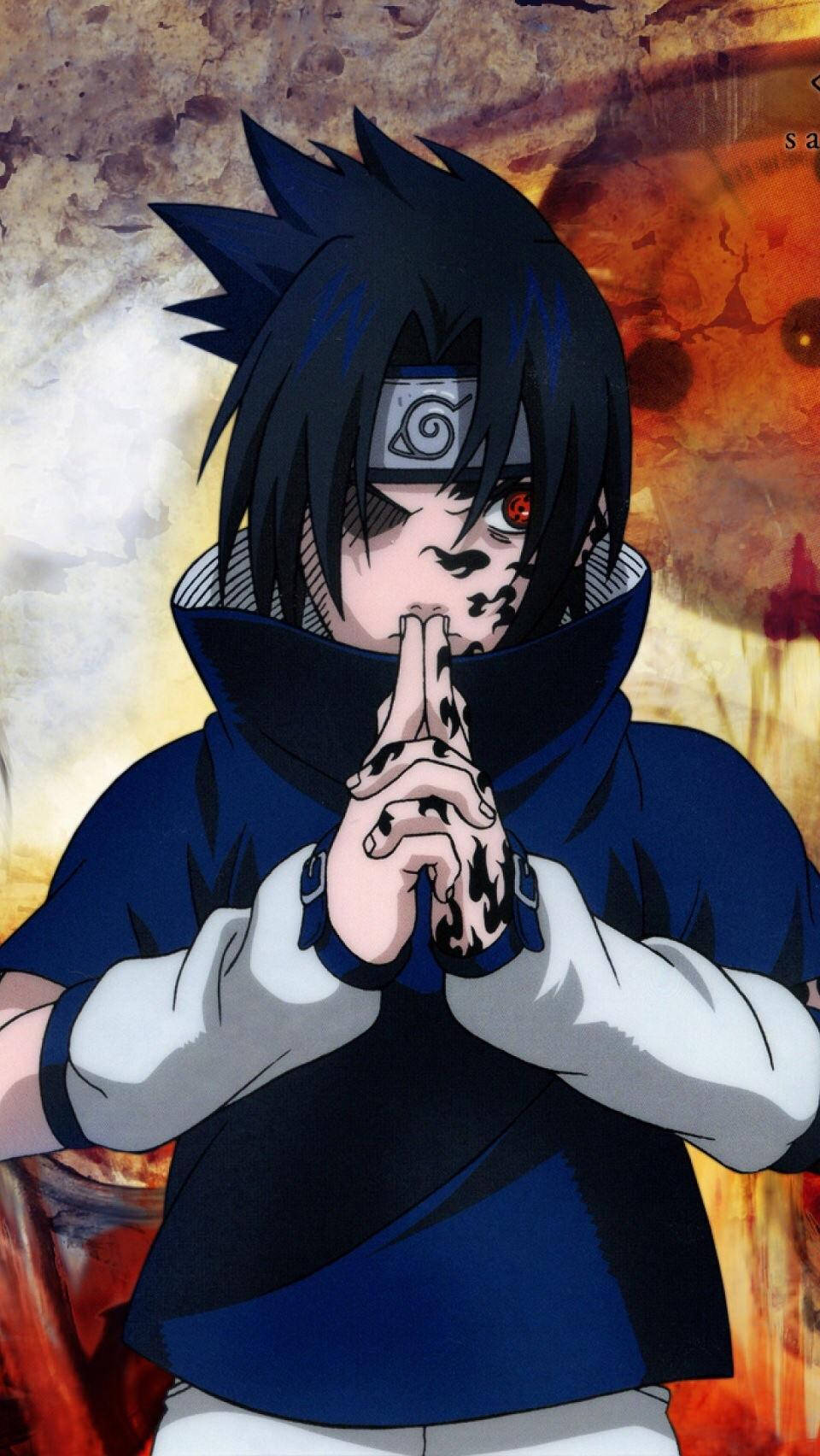 Ang Curse Mark ni Sasuke Uchiha Wallpaper