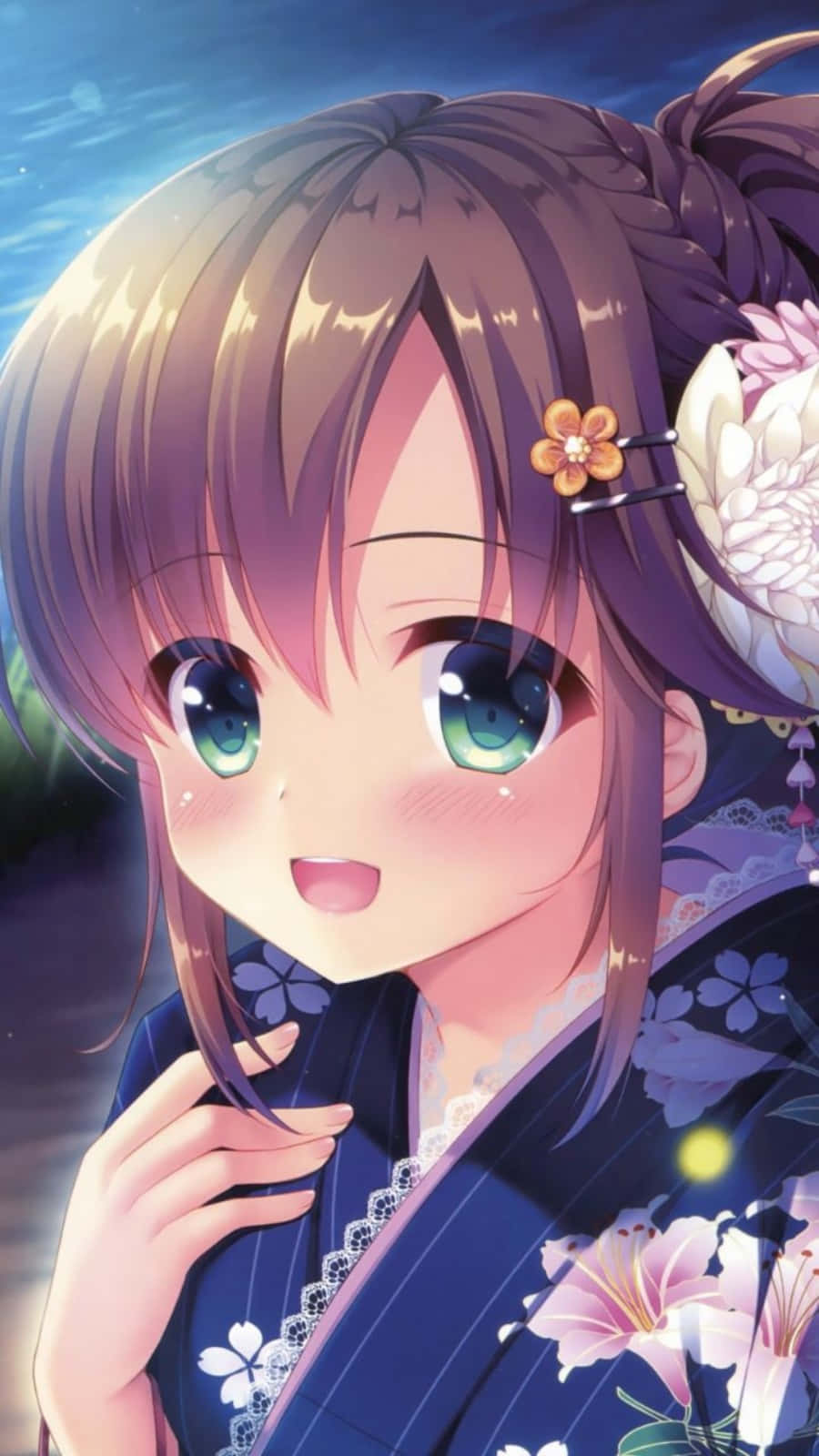 Ang cute na anime girl na ito ay hindi natatakot ipakita ang kanyang malambot na panig Wallpaper