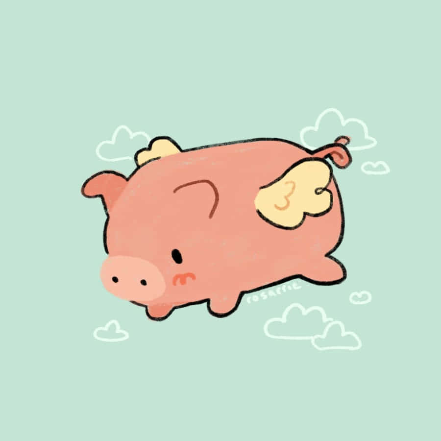 Ang cute na baboy na ito ay sabik nang simulan ang paggalugad sa kanyang mundo! Wallpaper