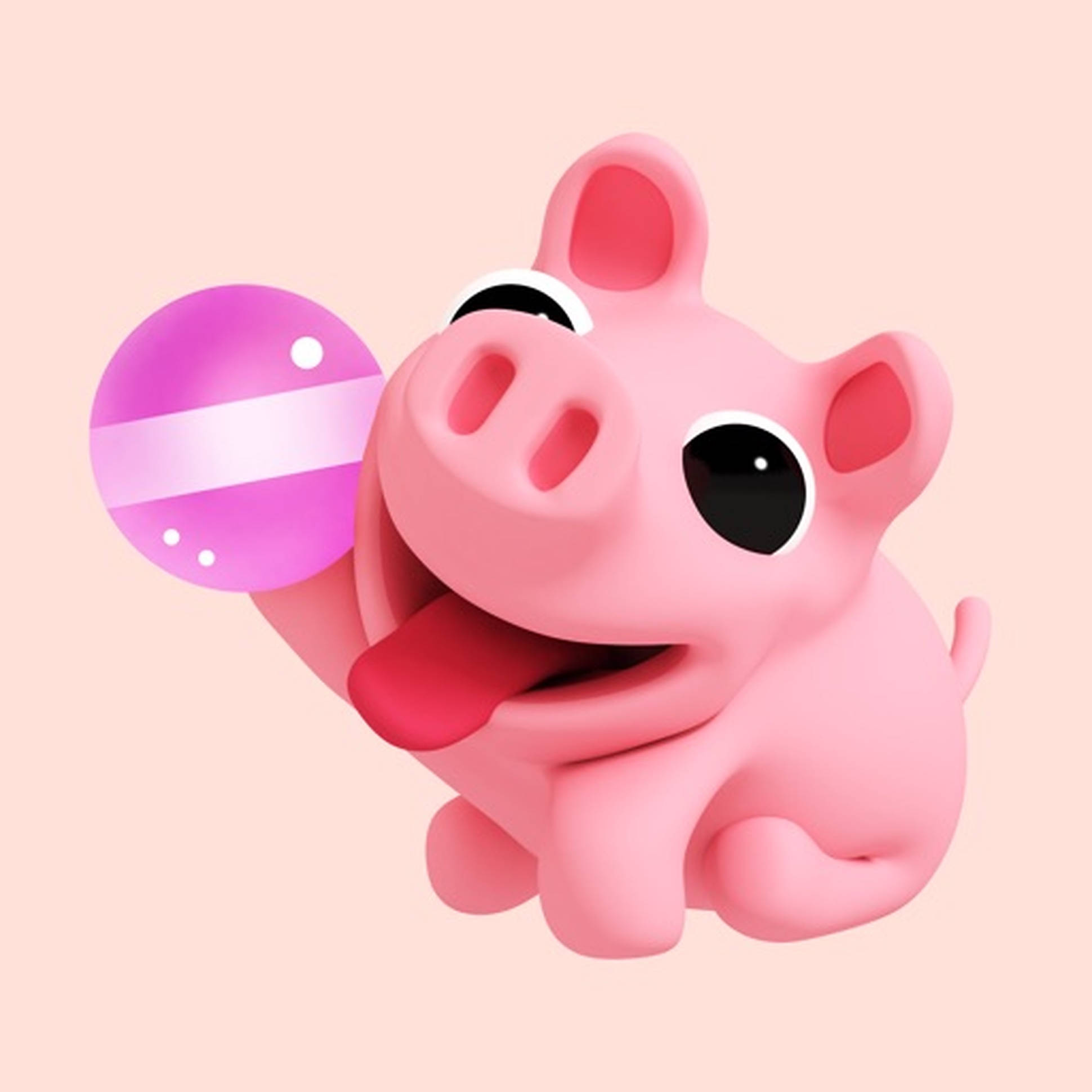 Ang Cute na Baboy na si Rosa Wallpaper