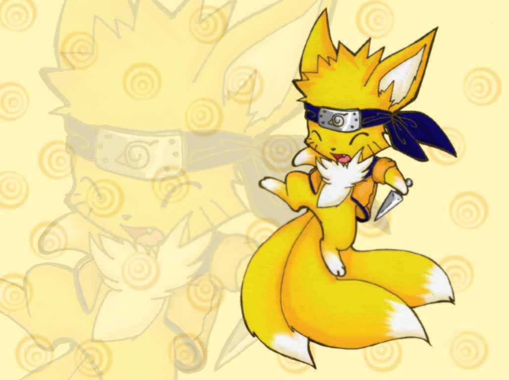 Ang Cute na Naruto Chibi Kyuubi Wallpaper