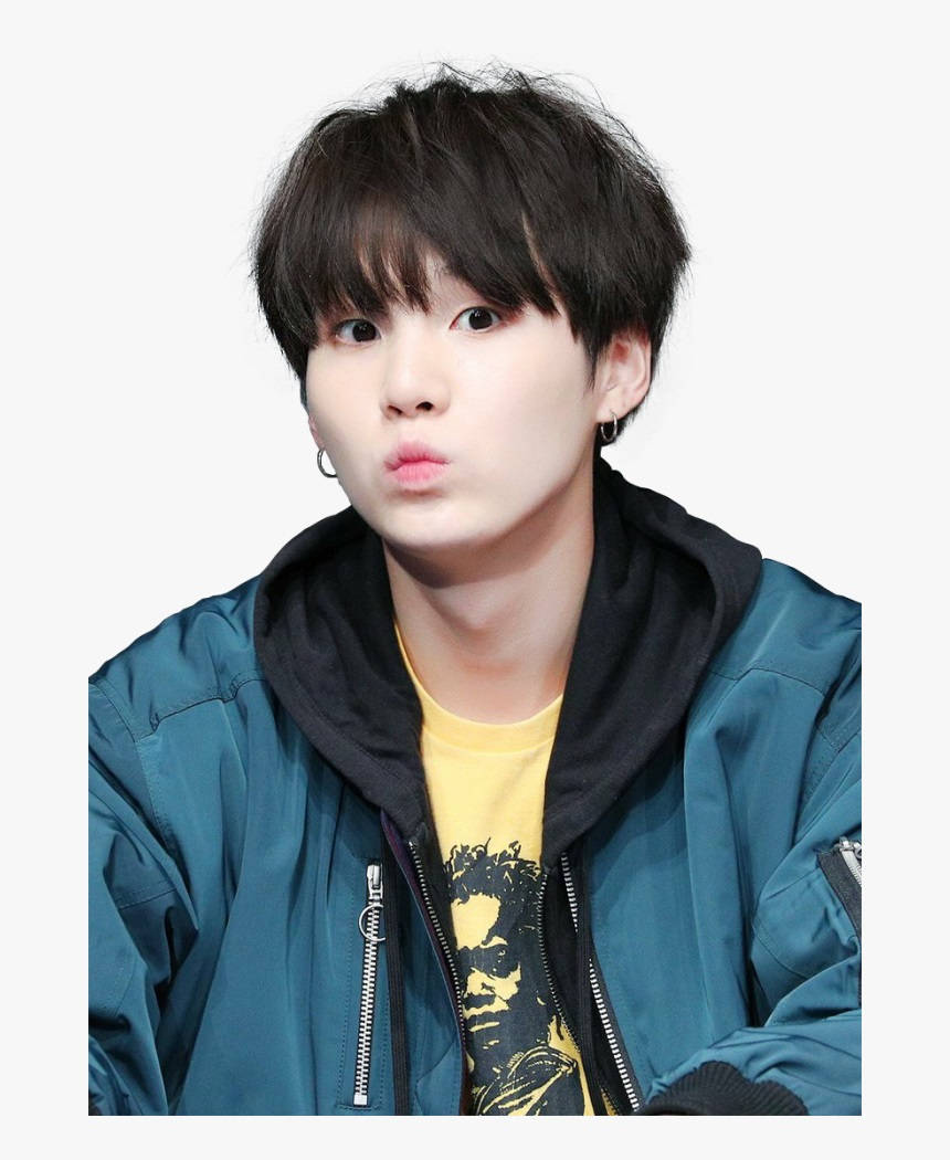 Ang Cute na Pout ni Suga ng BTS Wallpaper