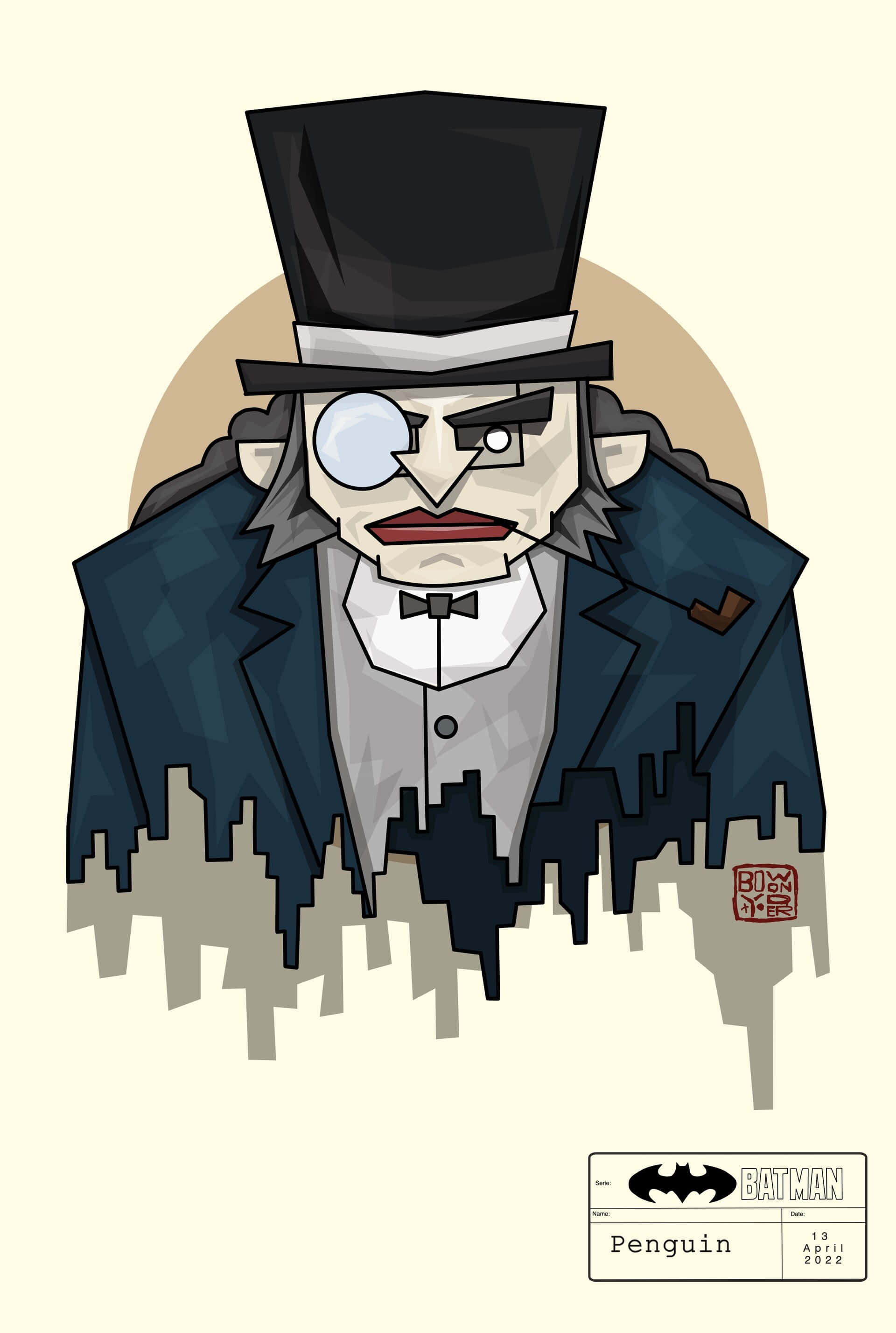 Ang Dark Knight ay hinarap si The Penguin Wallpaper