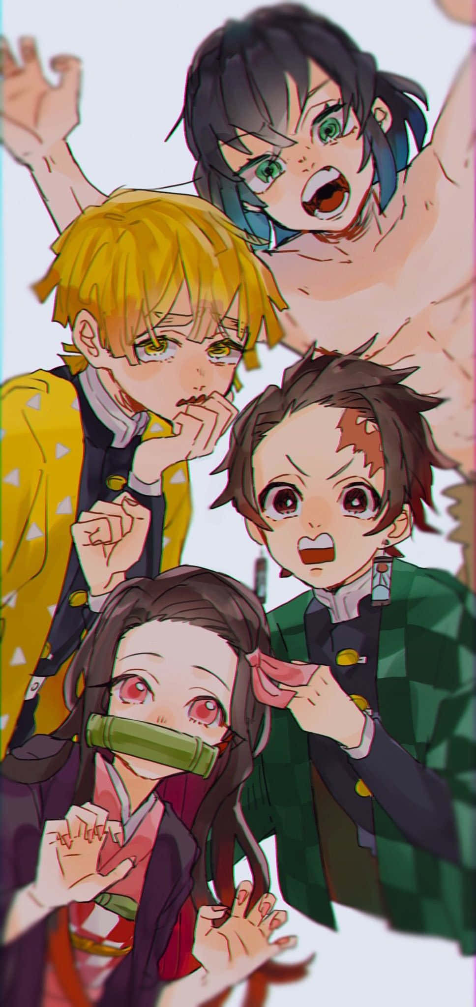 Ang Demon Slayer Group - isang Brave Group ng mga Defenders Wallpaper