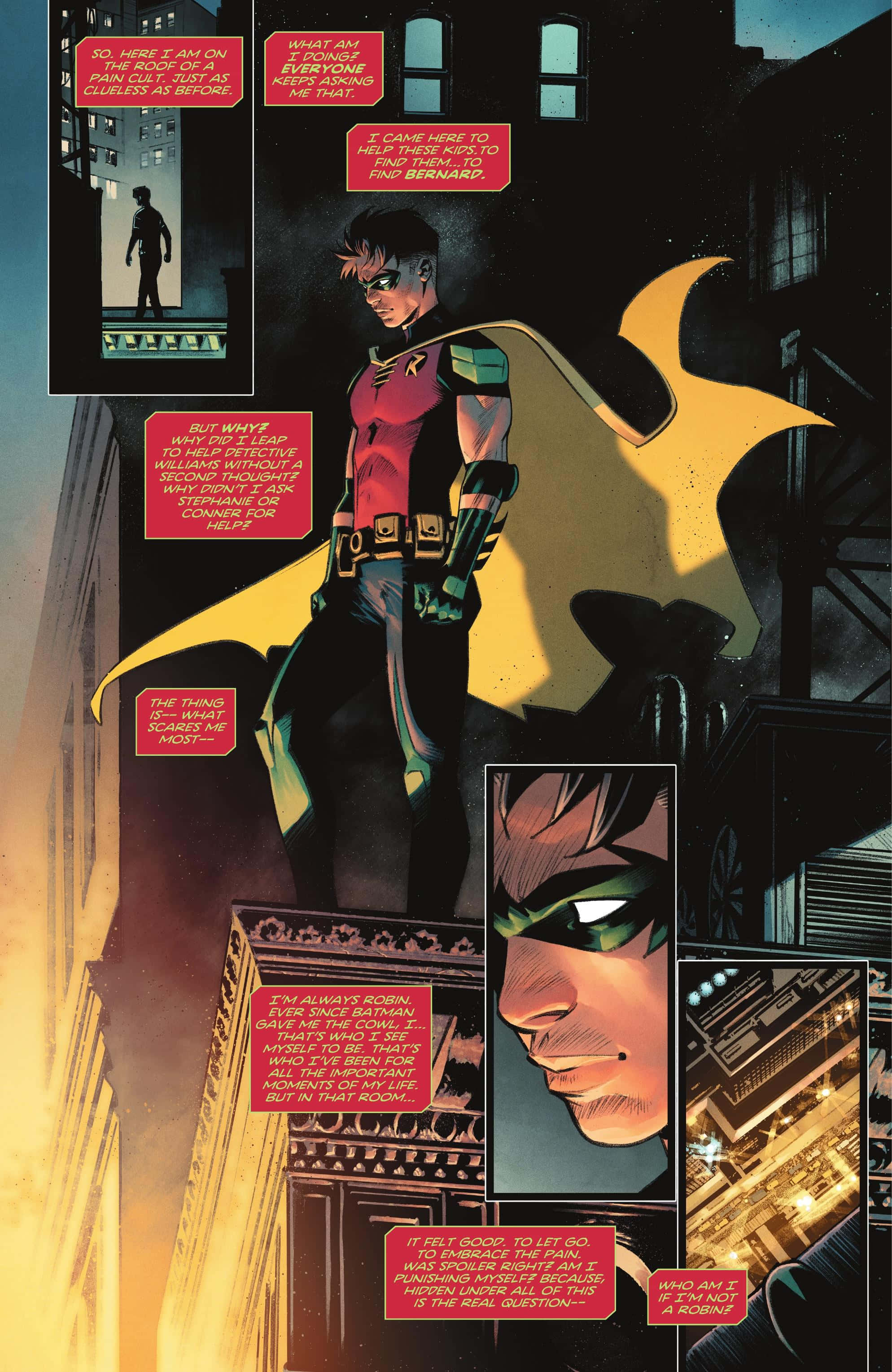 Ang Dinamikong Tim Drake sa Aksyon Wallpaper
