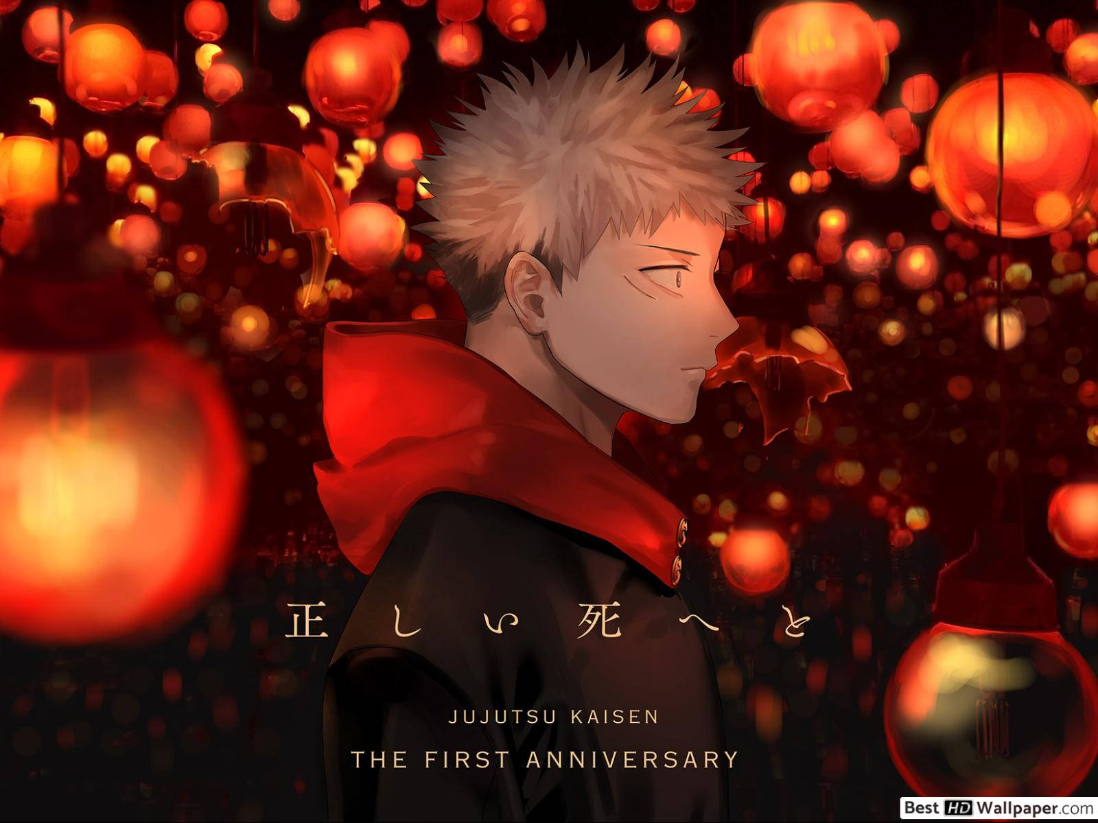 Ang estudyanteng high school na si Yuji Itadori ay isang Jujutsu sorcerer na handa sa anumang hamon Wallpaper