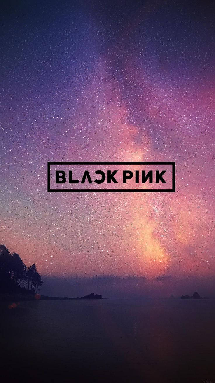 Ang Futuristic Logo ng Korean Pop Sensation na Blackpink Wallpaper