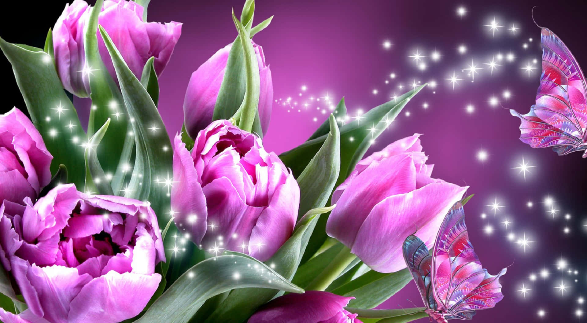 "Ang ganda ng Kalikasan ay namumukad sa isang nakakabighang bulaklak" Wallpaper