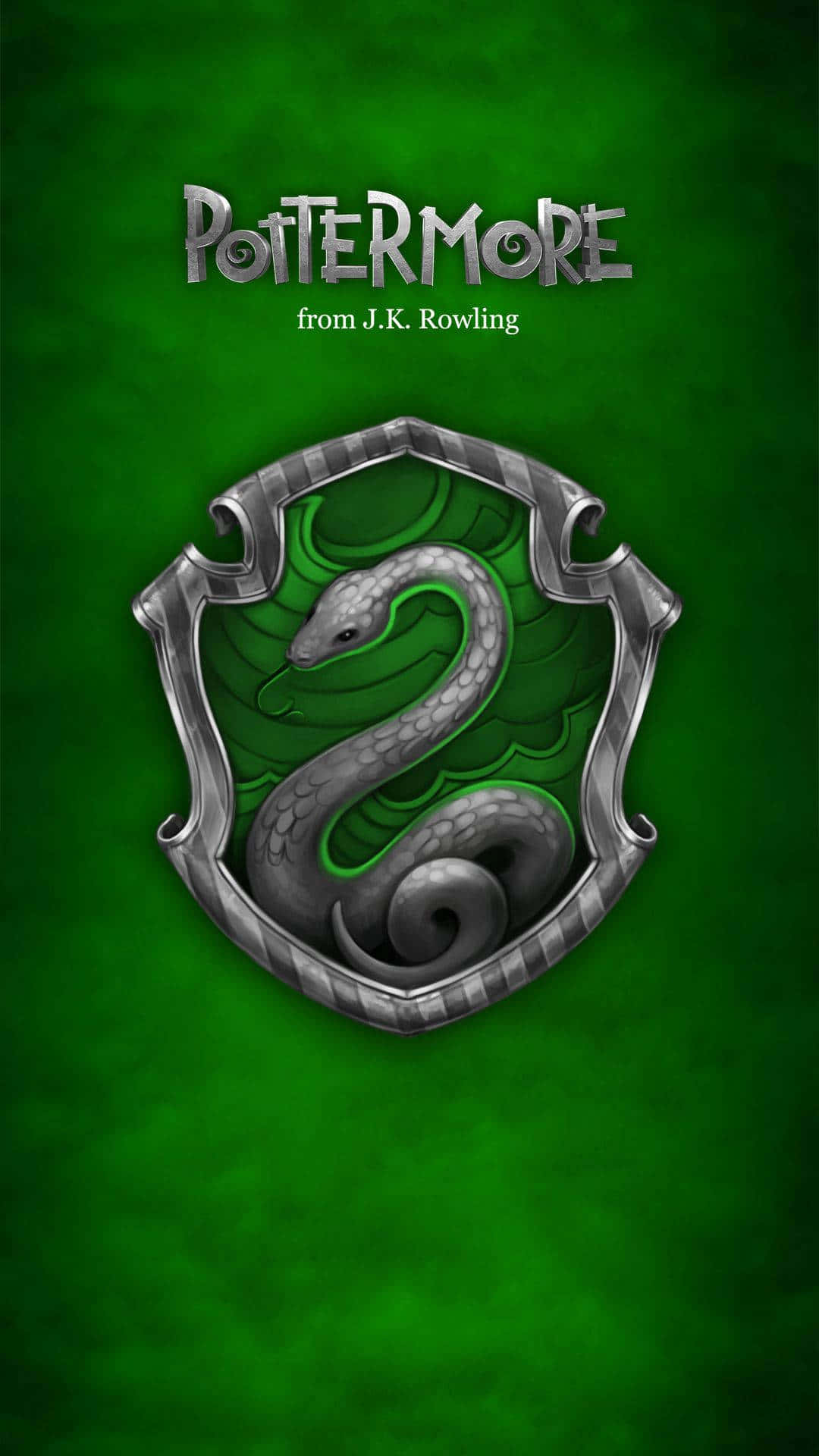 Ang ganda ng Slytherin aesthetic ay nananatili sa dilim at misteryoso. Wallpaper