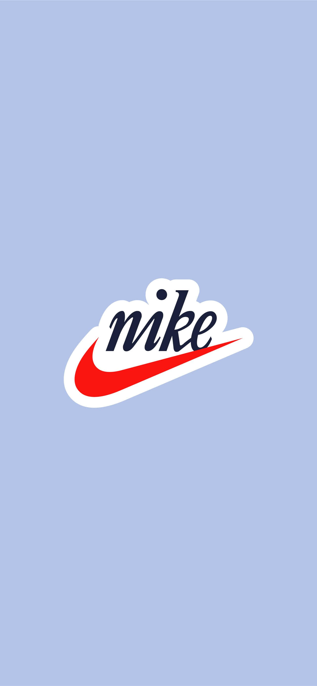 Ang iconic na asul na logo ng Nike Wallpaper