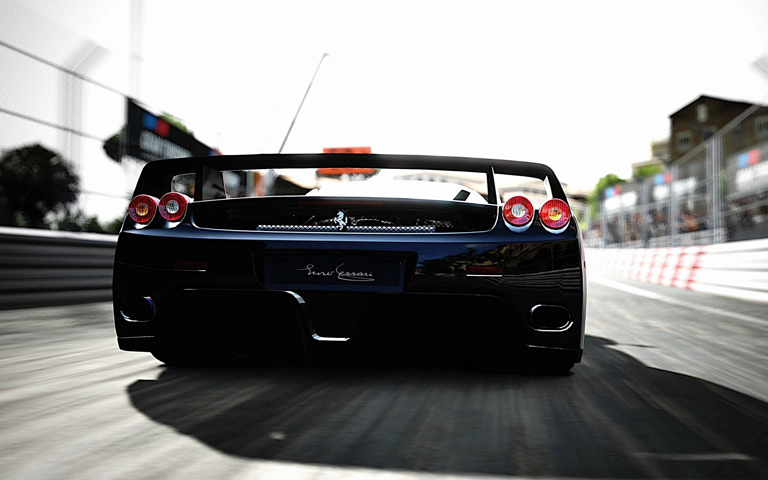 Ang iconic na Ferrari F40 sa makikinang na asul Wallpaper