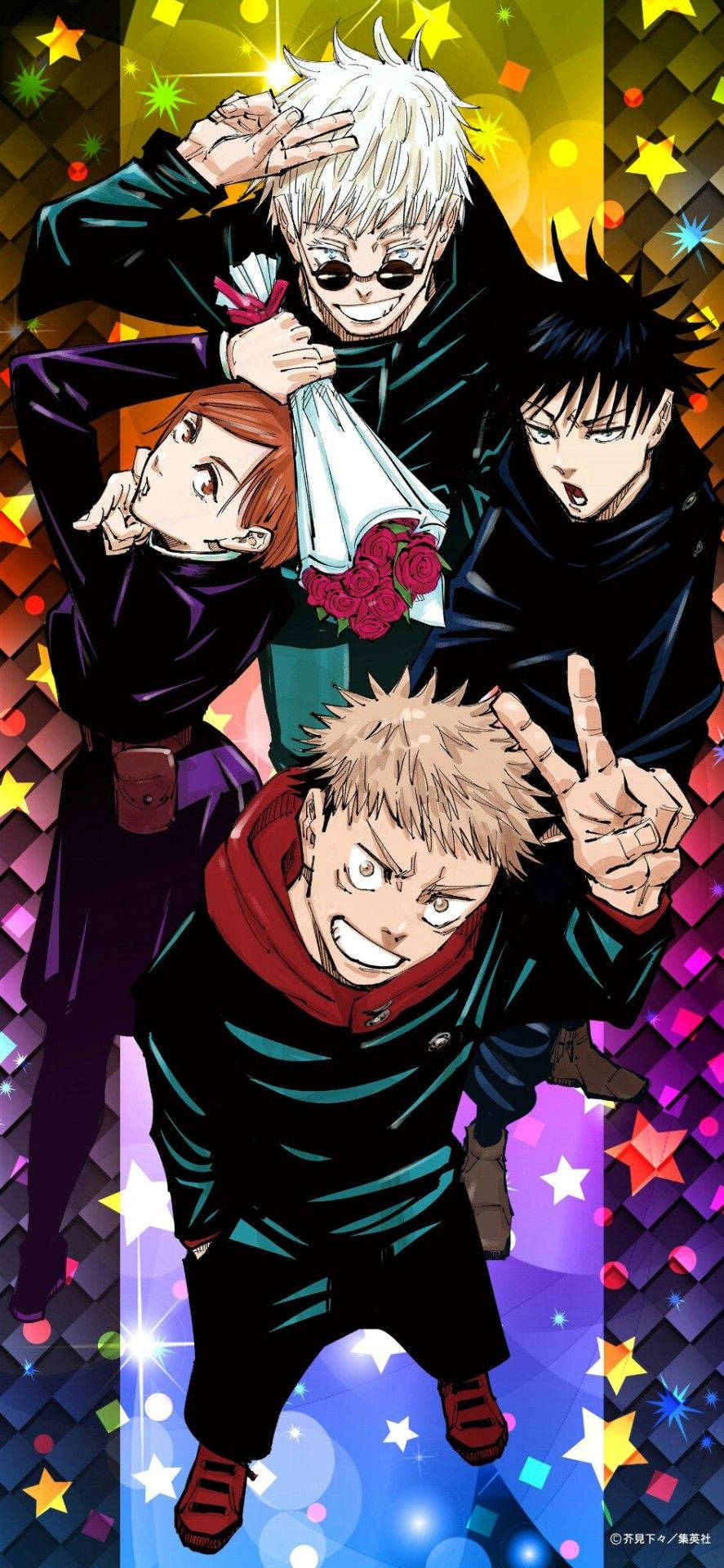 "Ang Jujutsu Kaisen crew ay handang harapin ang anumang hamon!" Wallpaper