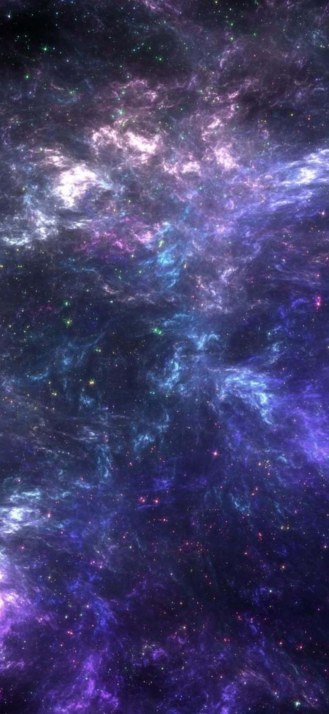 Ang kagandahan ng intergalactic exploration ay nasa walang hanggan na mga posibilidad na kinakatawan ng Blue Galaxy iPhone. Wallpaper