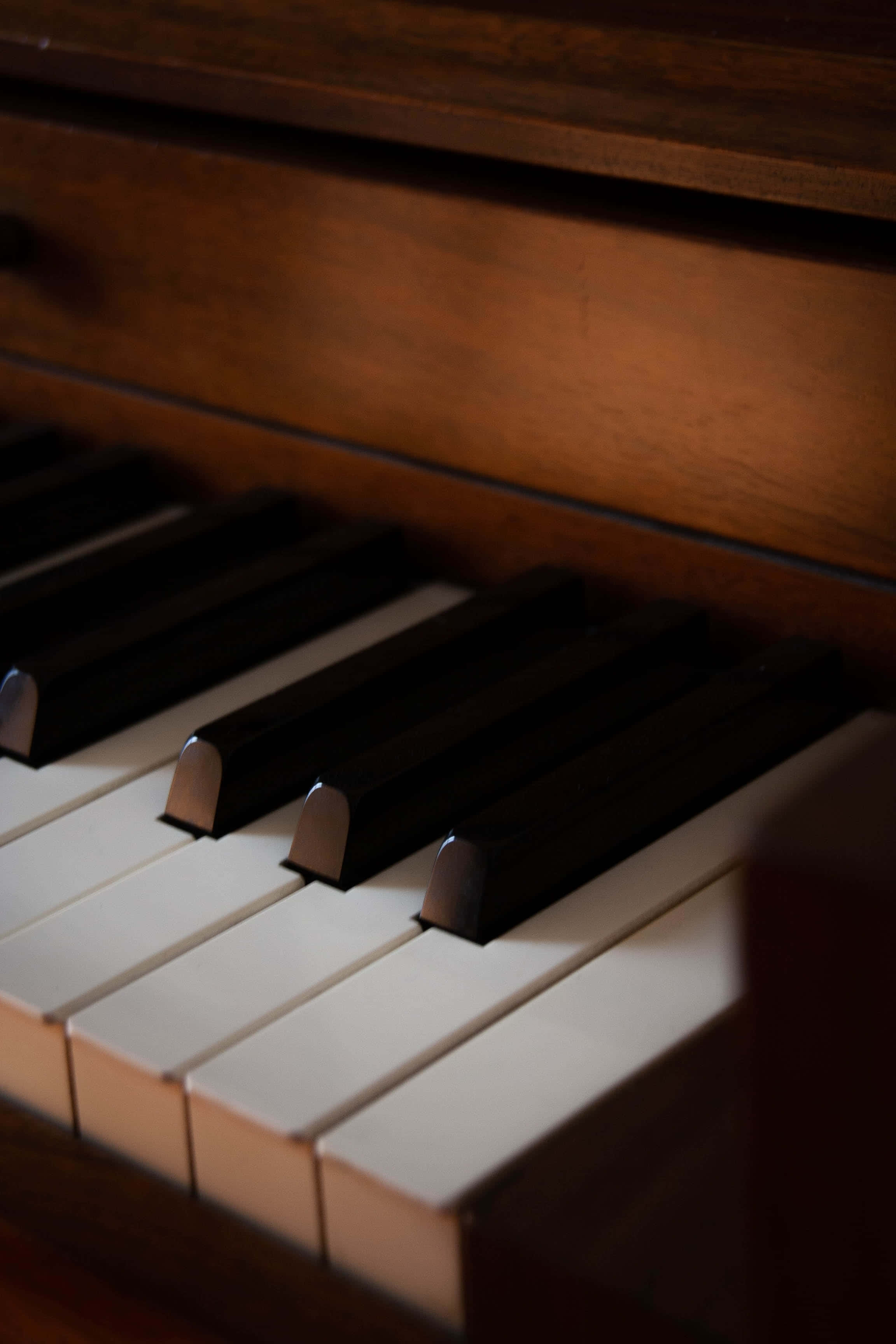 Ang kagandahan ng isang klasikong grand piano Wallpaper