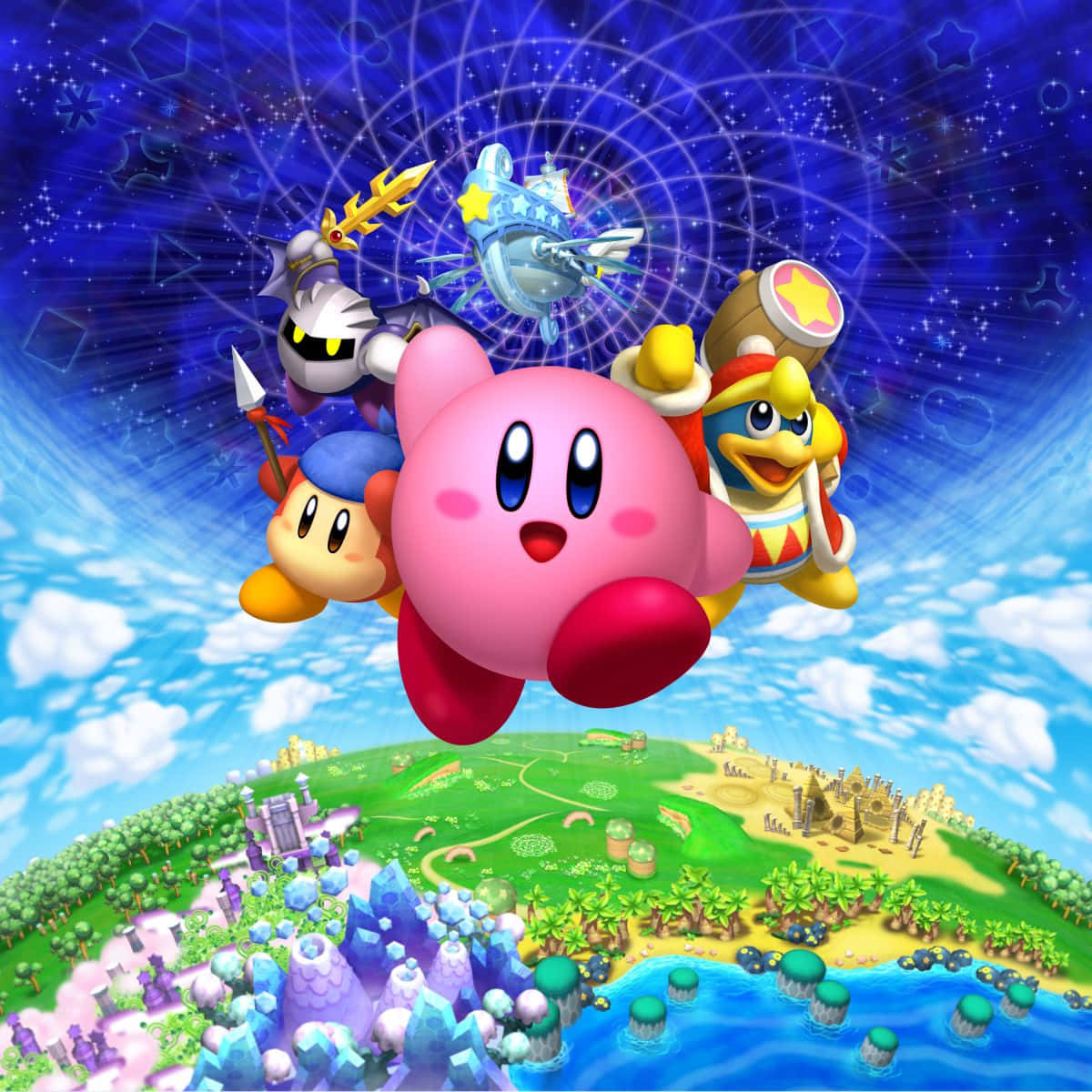 Ang Kaibig-ibig na Kirby na Nagpapakita ng Kanyang Malaking Ngiti! Wallpaper