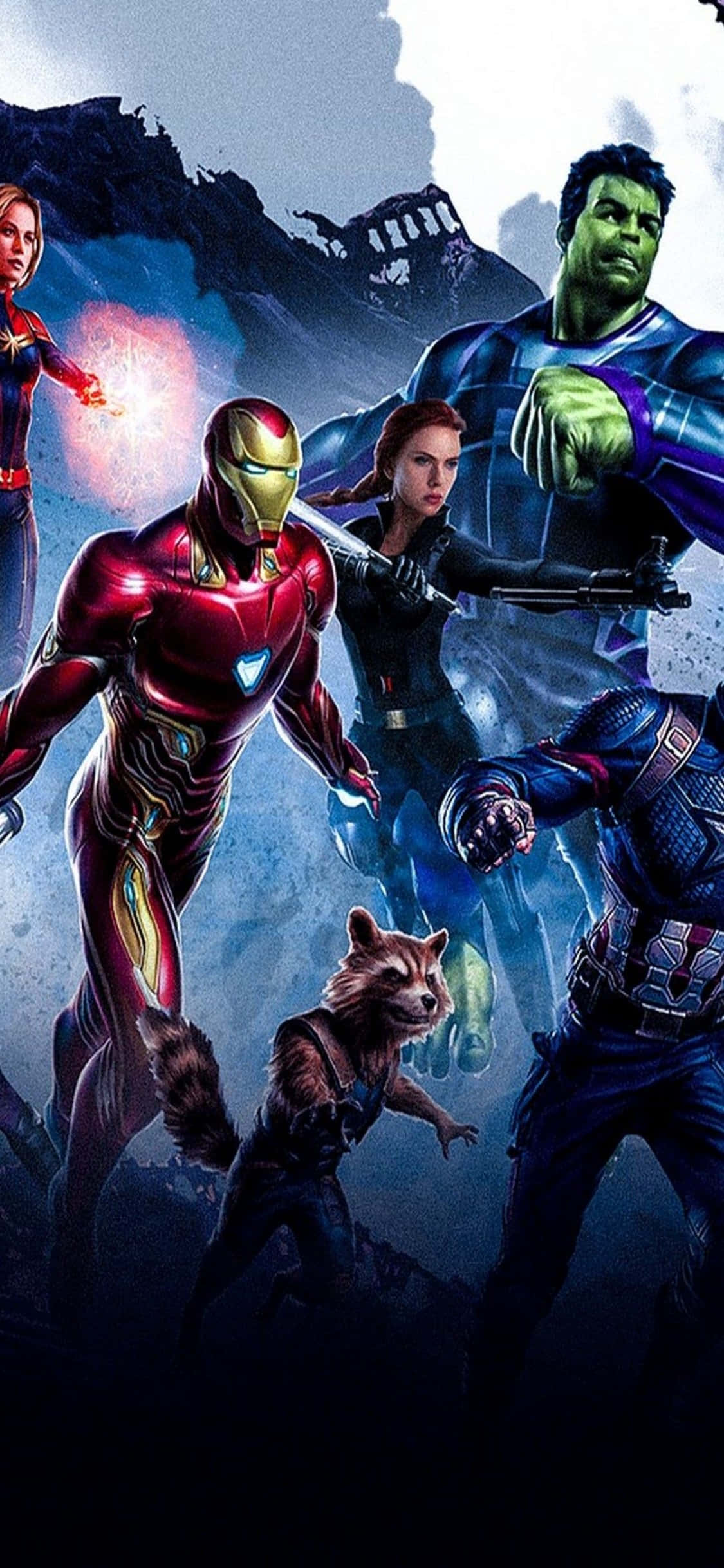 “Ang kapangyarihan ng Marvel’s Avengers sa iPhone Xs” Wallpaper