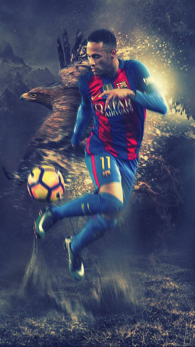 Ang Liksi ni Neymar sa Display Wallpaper
