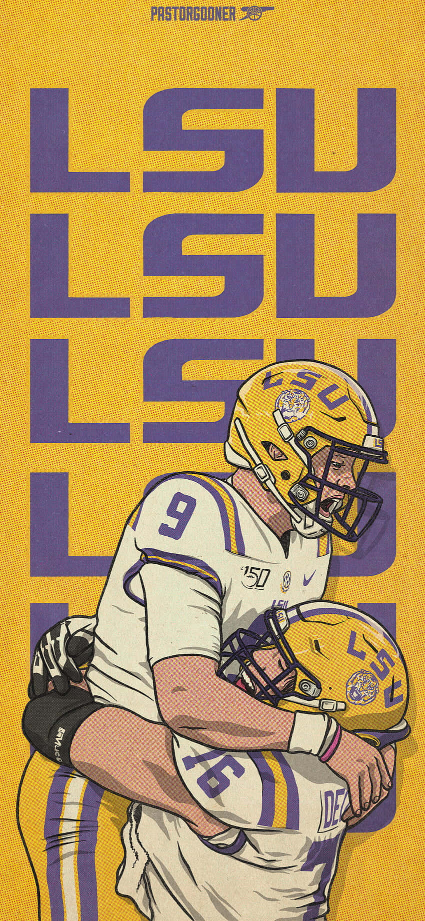 Ang LSU Tigers ay Umugong sa Tagumpay Wallpaper