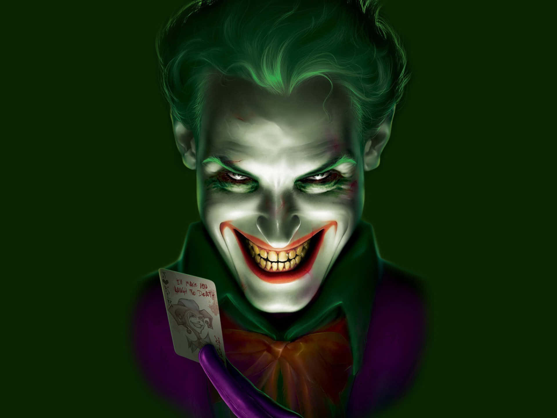 Ang Madilim na Harlequin: Isang Larawan ng Joker Wallpaper