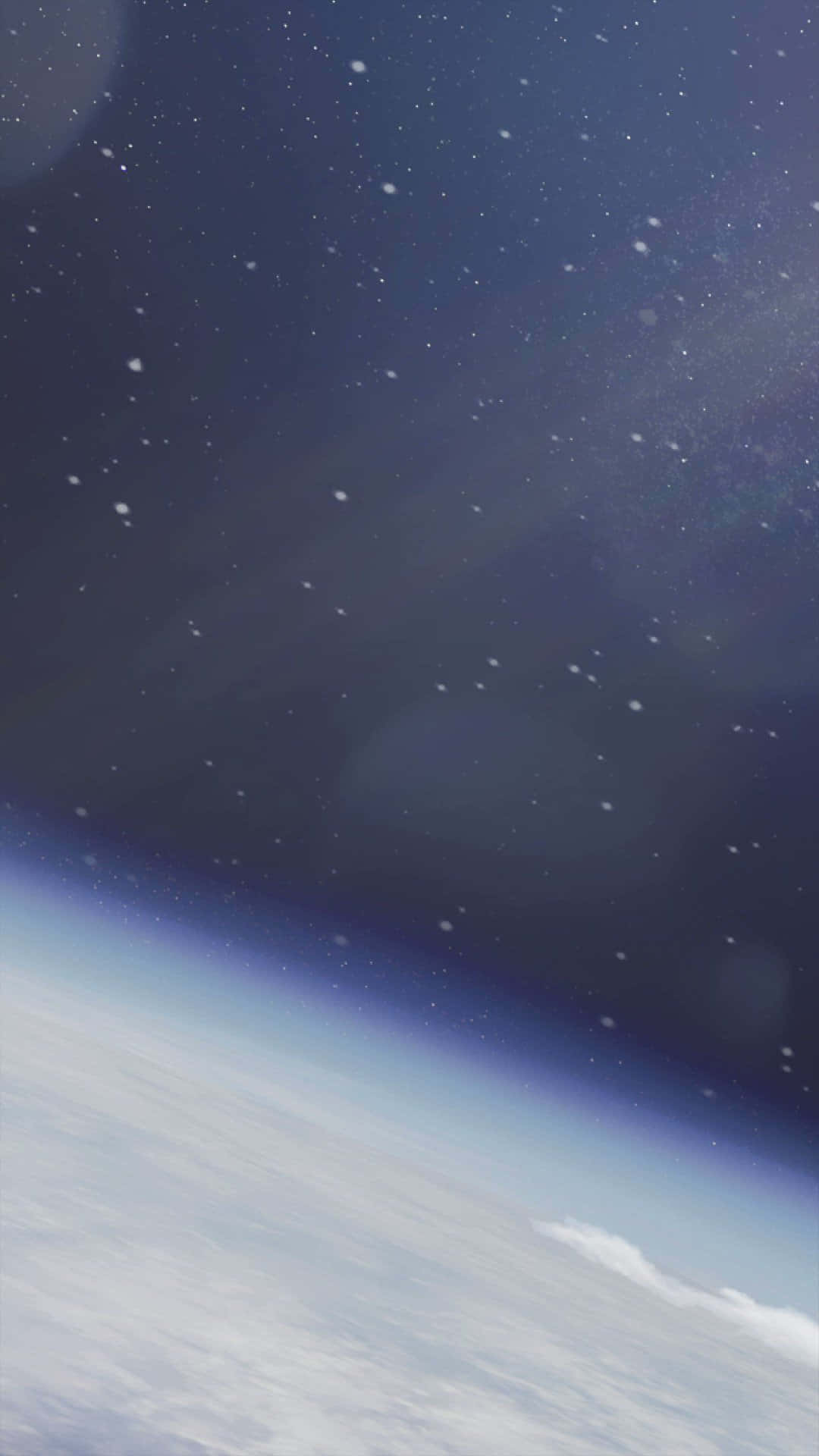 Ang magandang mga bituin sa gabi, na sinasalamin ng makapangyarihang all-glass na disenyo ng iPhone Xr Space. Wallpaper