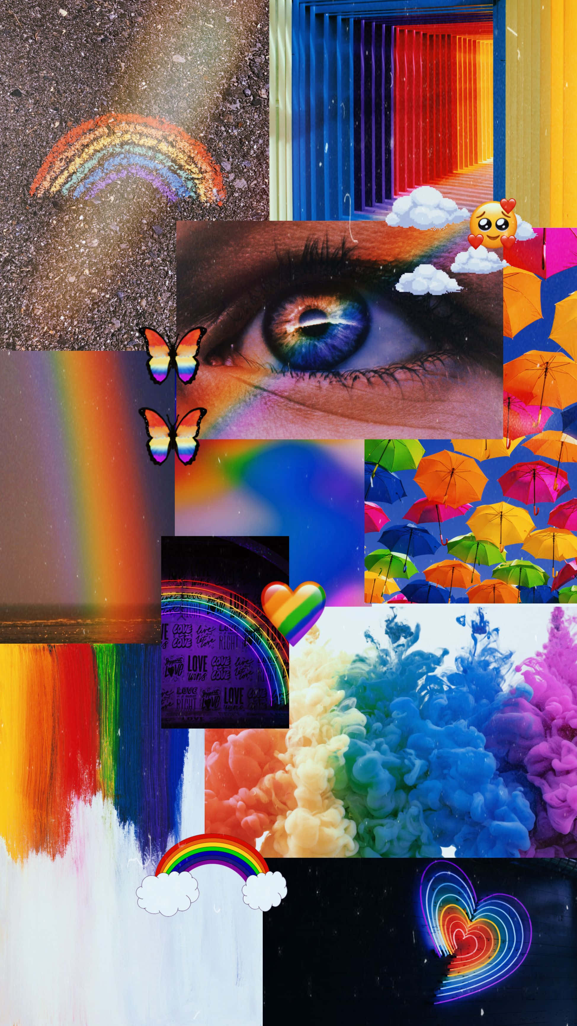 Ang Mahika ng Rainbow Aesthetics Wallpaper