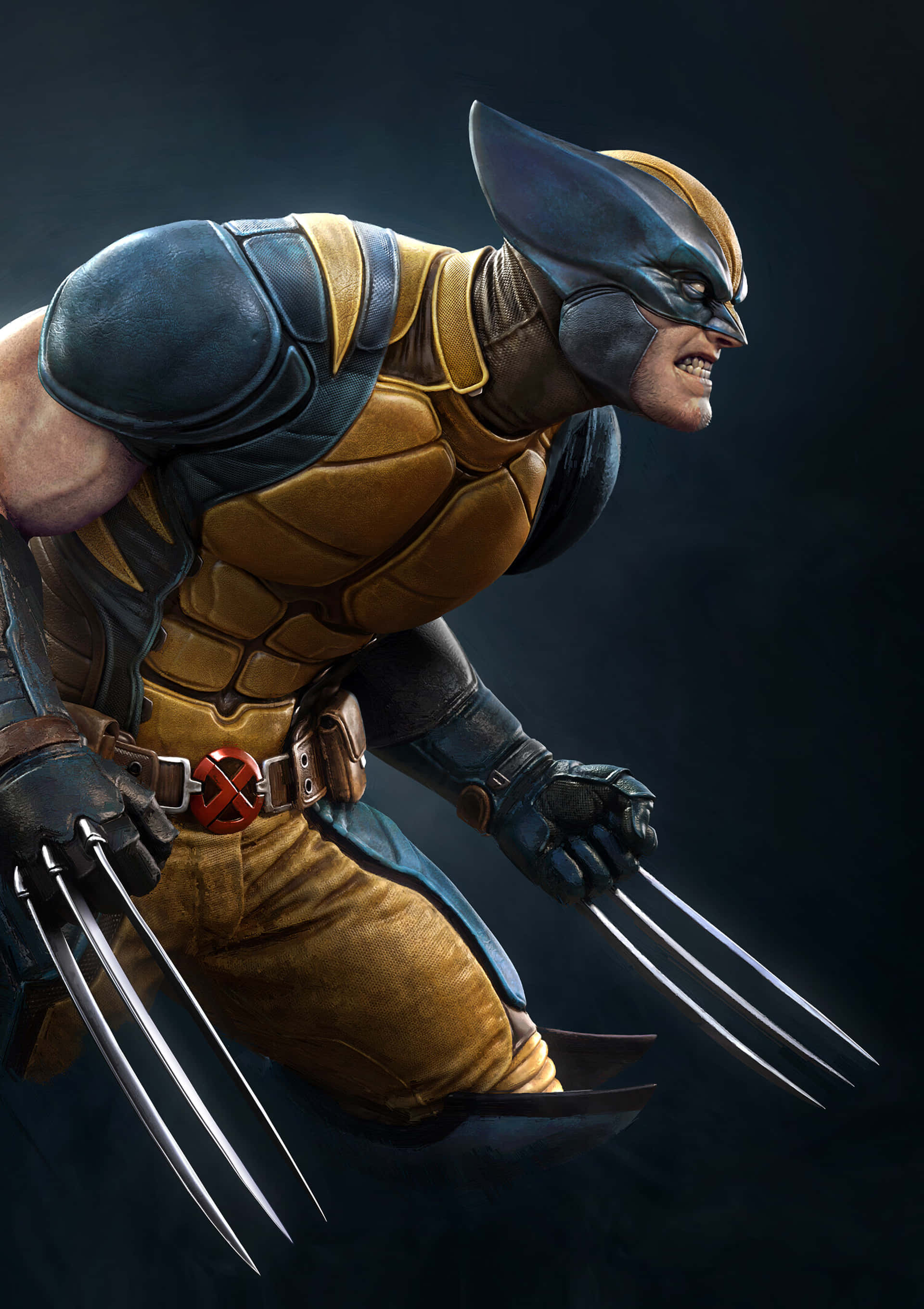 Ang Makapangyarihang Adamantium Metal Wallpaper