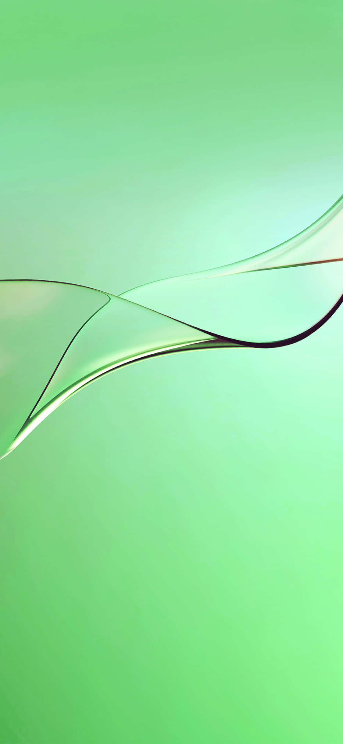 Ang makinis na disenyo ng pinakabagong iPhone 11 sa isang matapang na esmeralda berde. Wallpaper