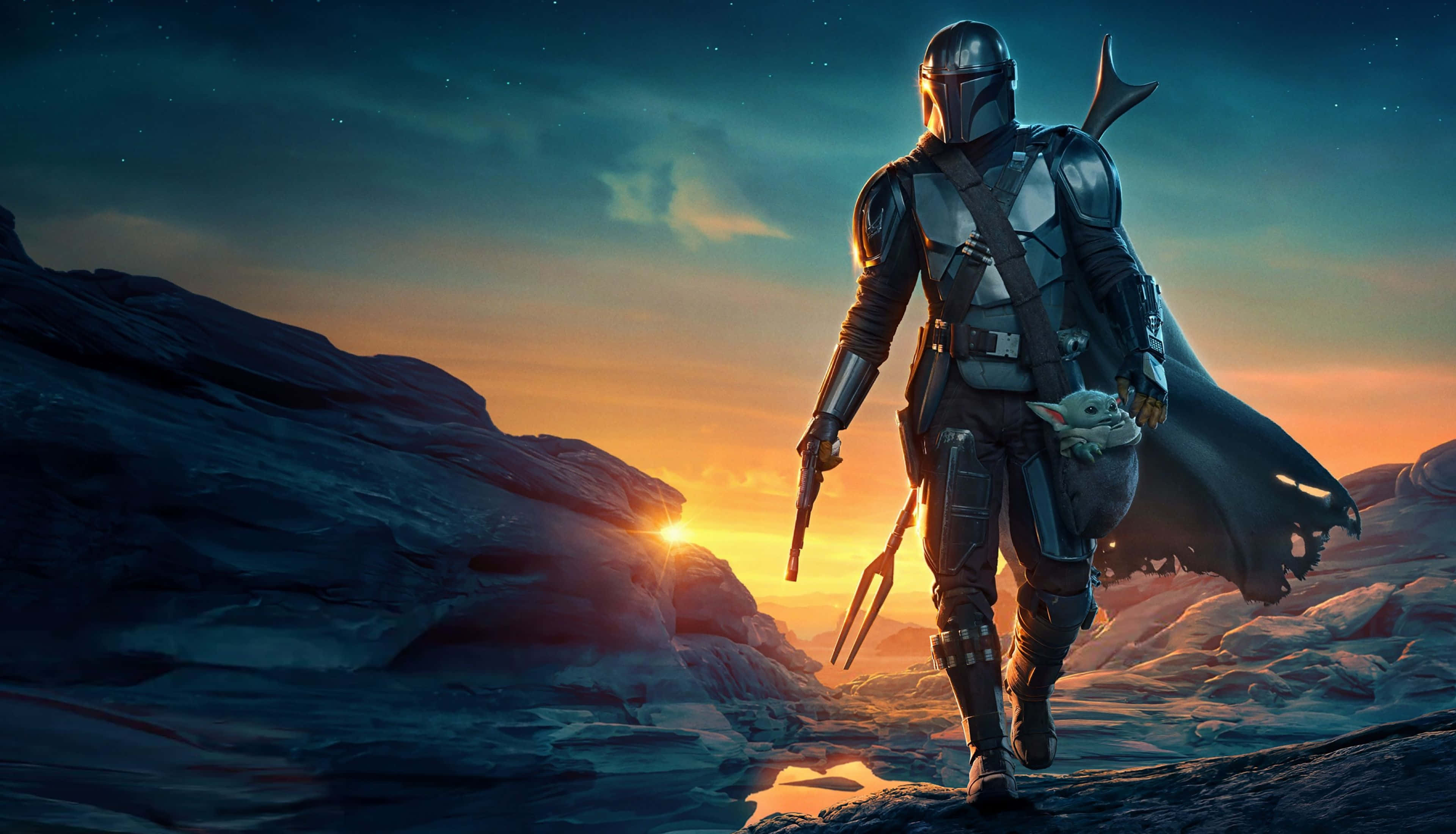 Ang Mandalorian sa Star Wars Wallpaper